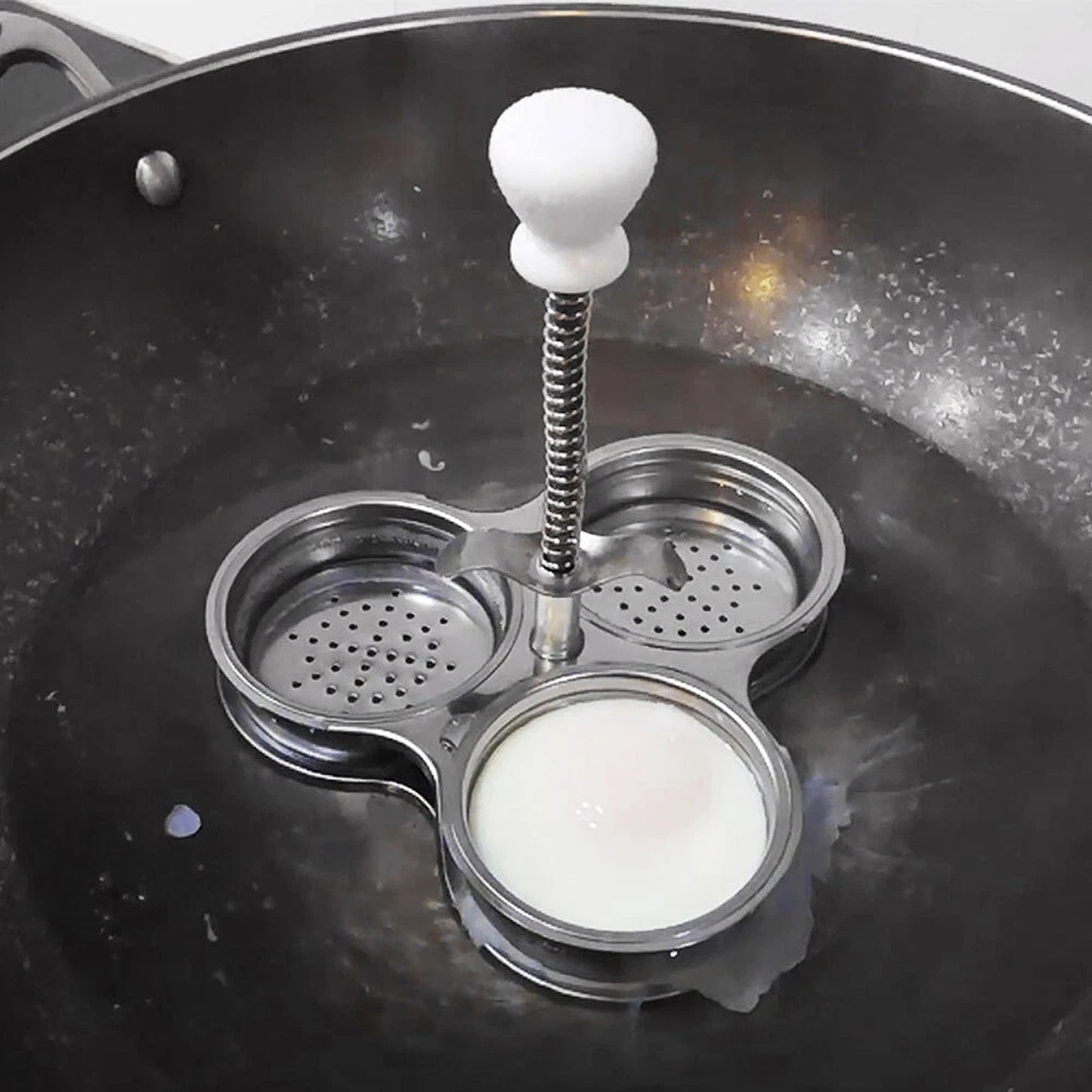 Stainless Steel Egg Poacher Pan Poached Egg Maker