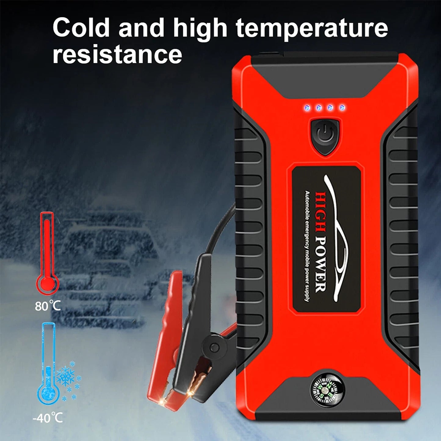 Portable Car Jump Starter 12V Battery Booster Power Bank