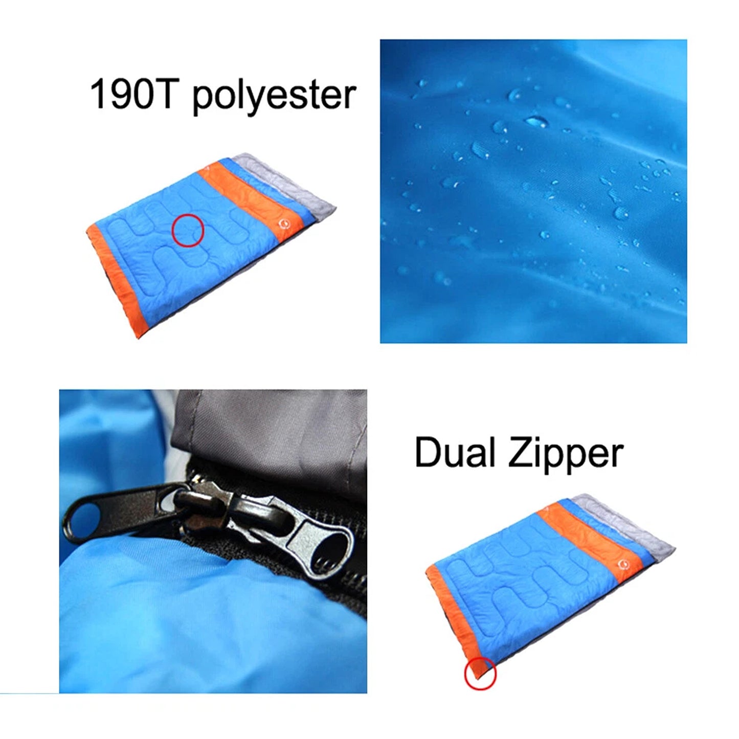 Large Double Sleeping Bag for Cold Weather Camping