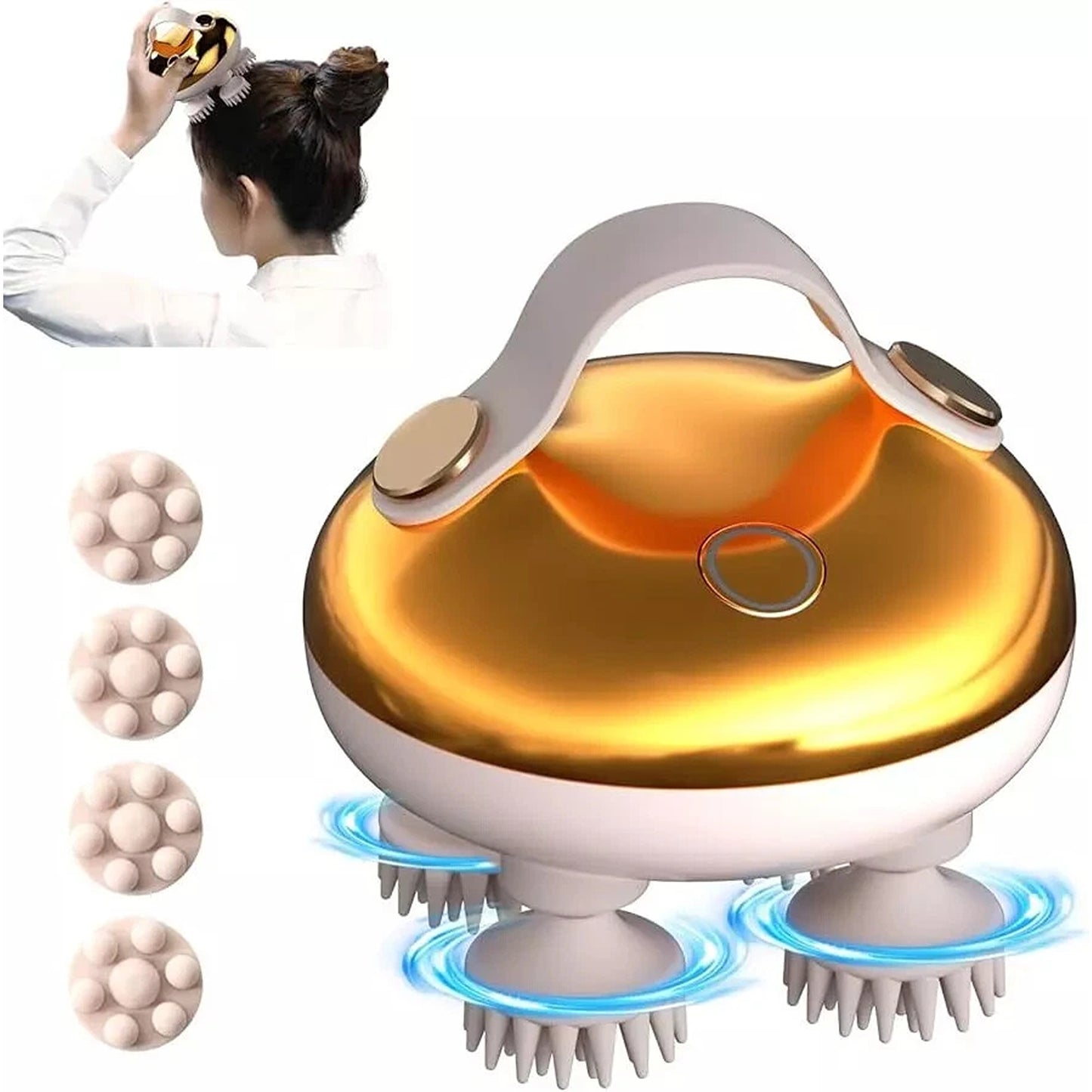 Electric Scalp Massager Waterproof Head and Hair Massage Tool