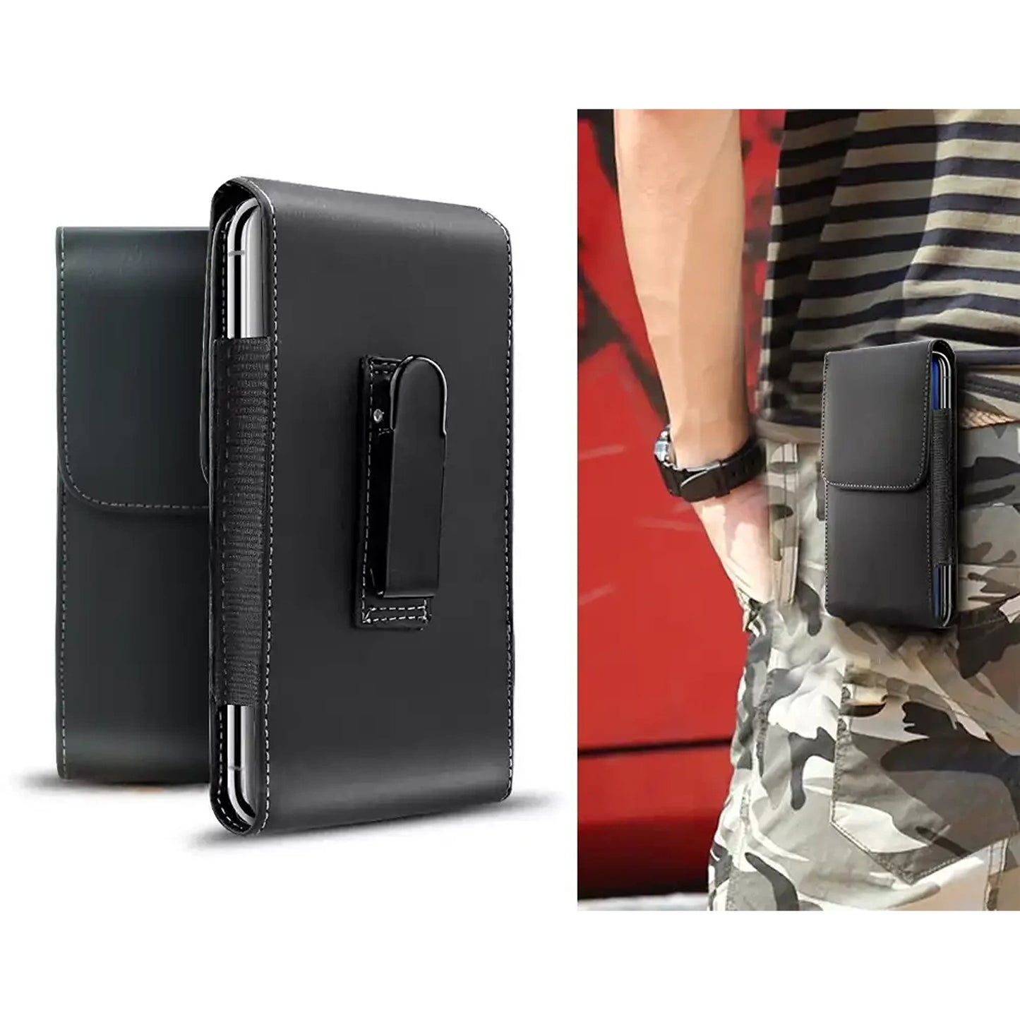 Leather Case Holster Pouch Cover for Samsung Galaxy A14/A34/A54/A04s