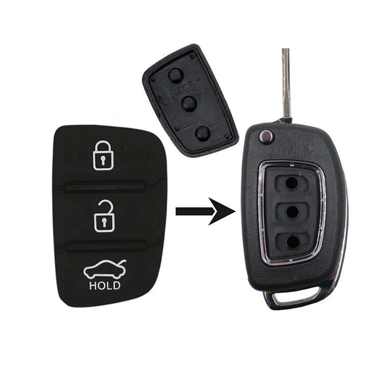 Hyundai i30 i20 Elantra Flip Key Rubber Button Replacement