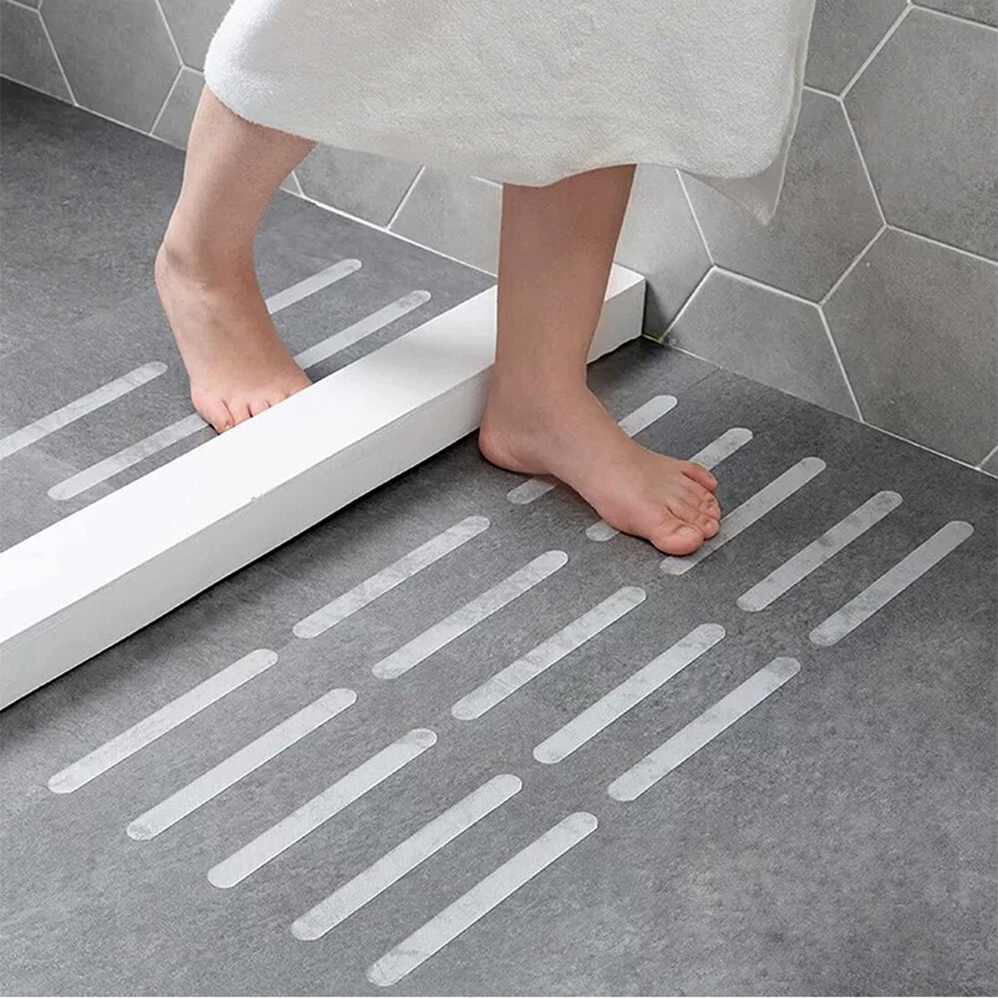 24 Piece Anti Slip Bath and Shower Safety Strips