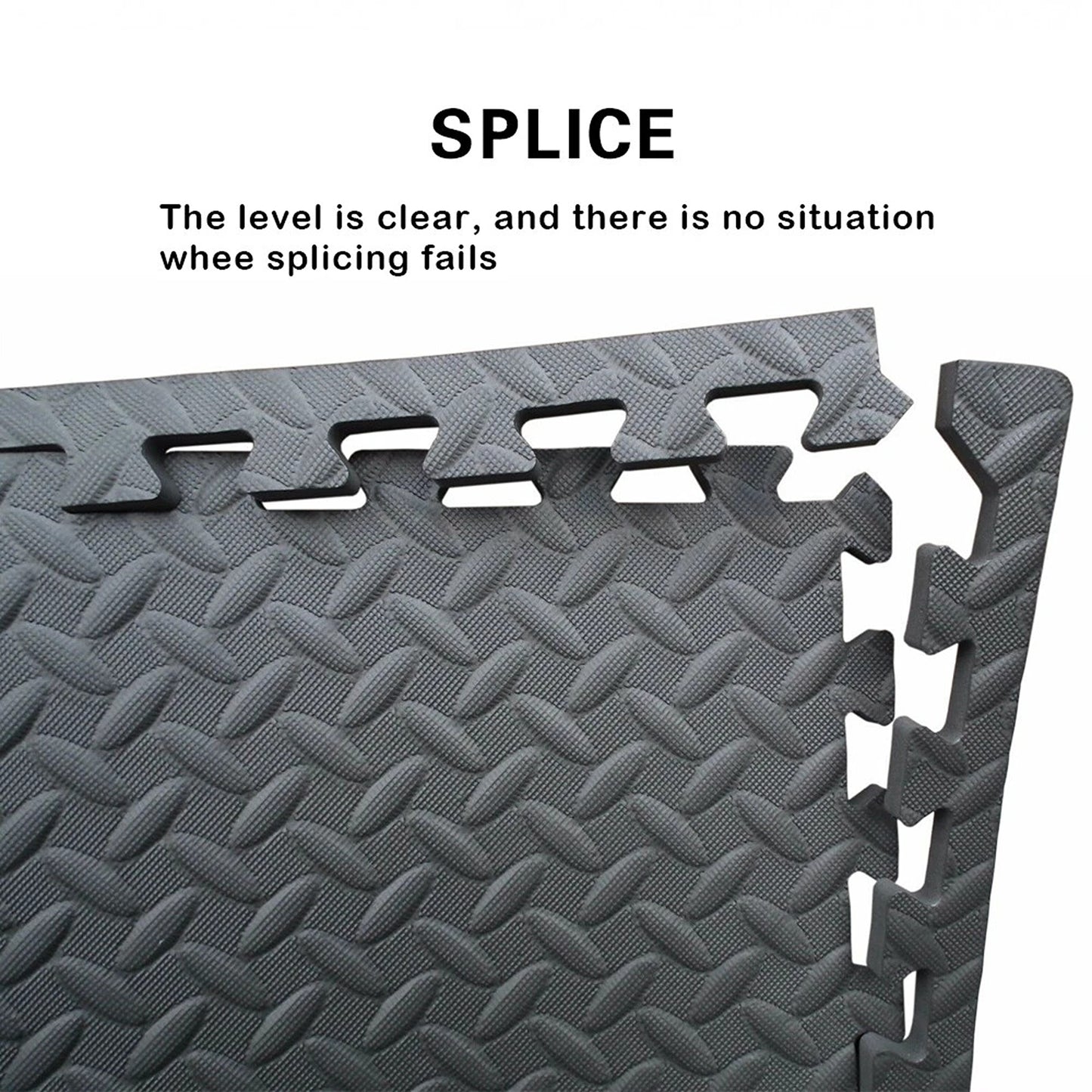 EVA Foam Interlocking Gym Floor Mats 60x60cm Heavy Duty 12pcs