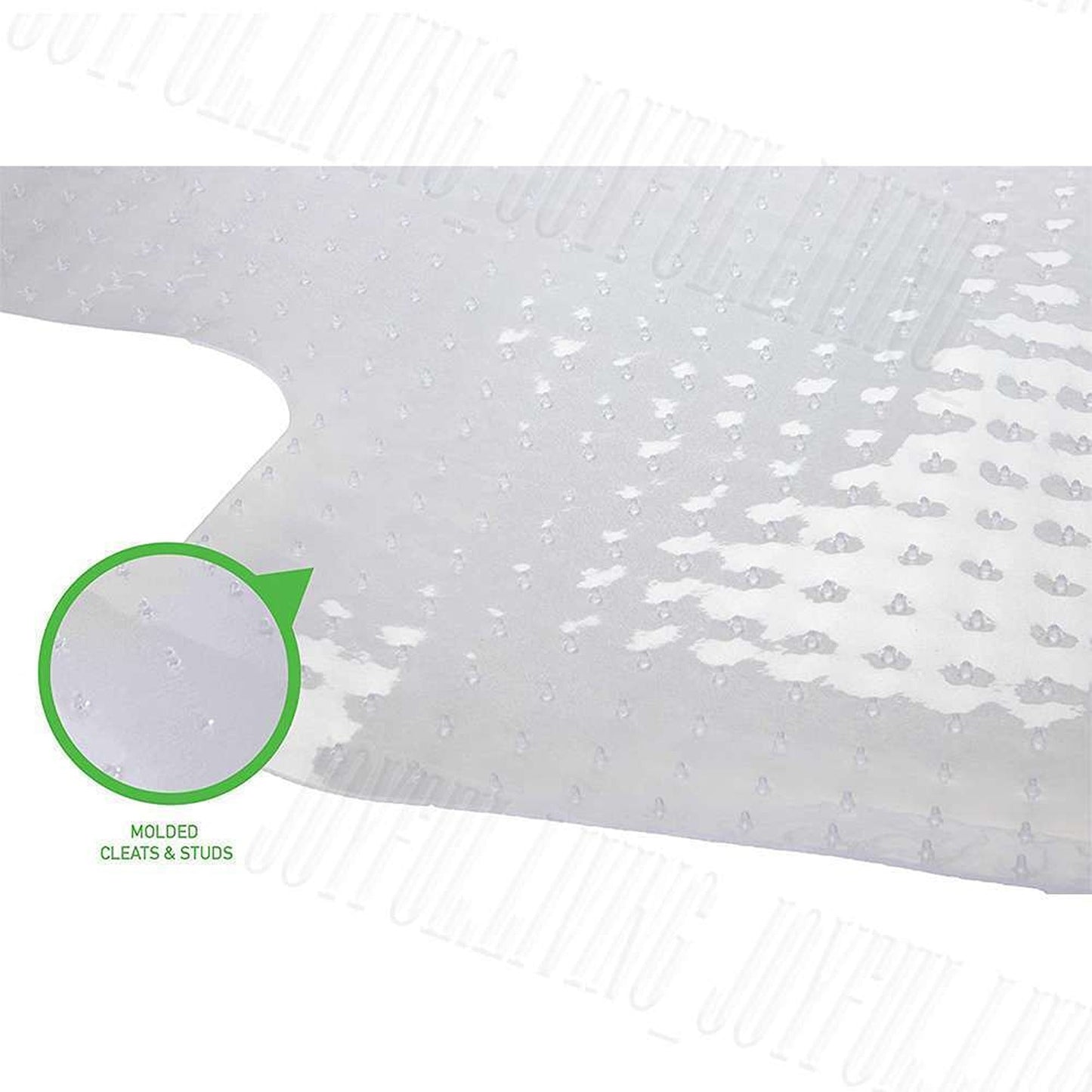 Clear PVC Office Chair Mat Non Slip Floor Carpet Protector