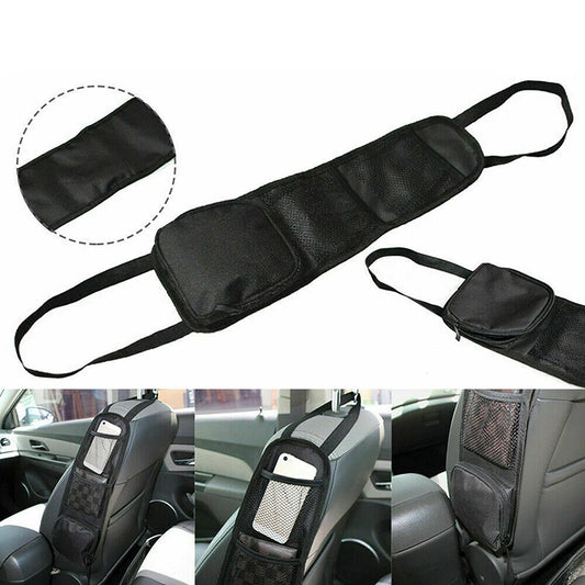 Car Seat Back Storage Organizer Hanging Bag with Mesh Pocket