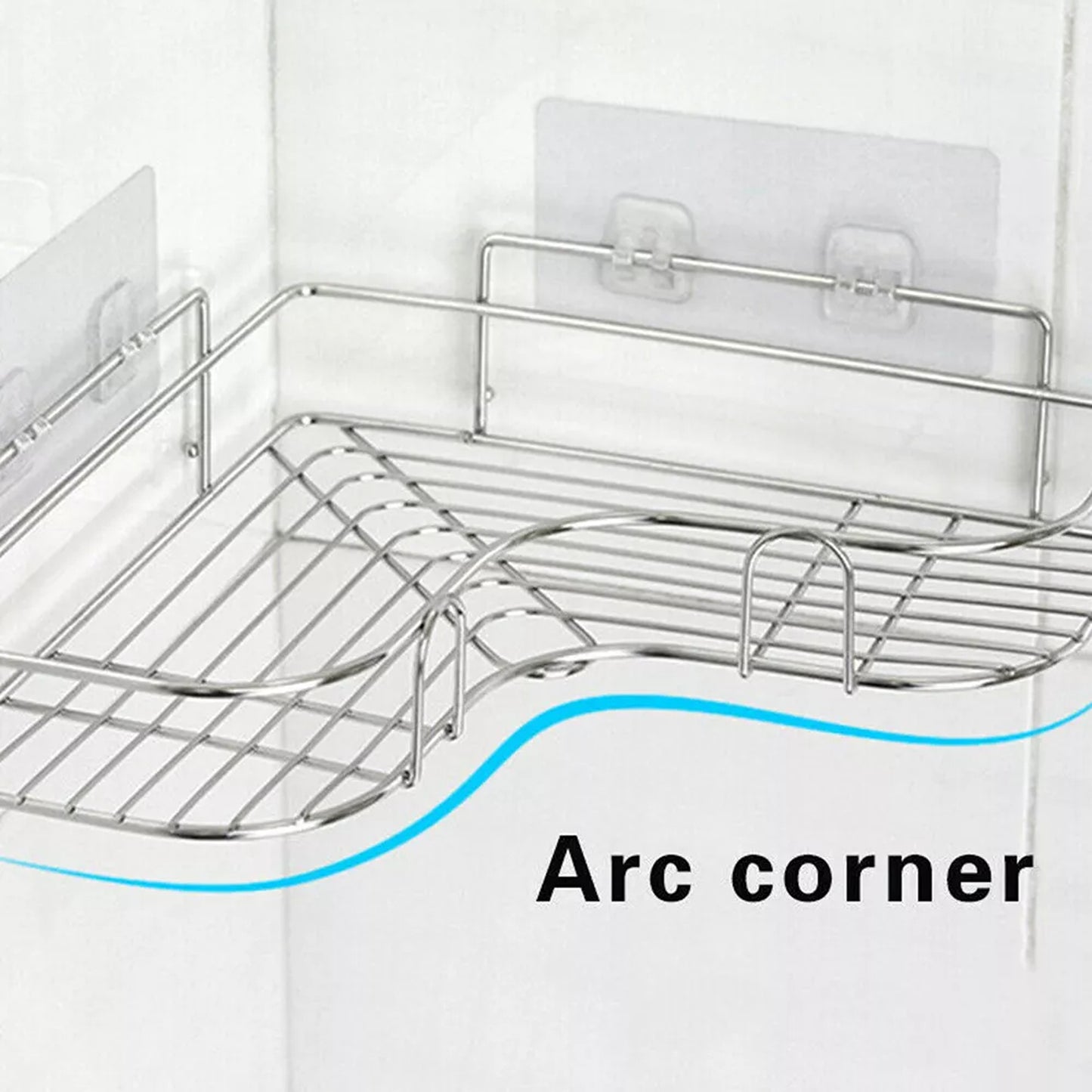 Stainless Steel Corner Shower Caddy Shelf Rack Organizer