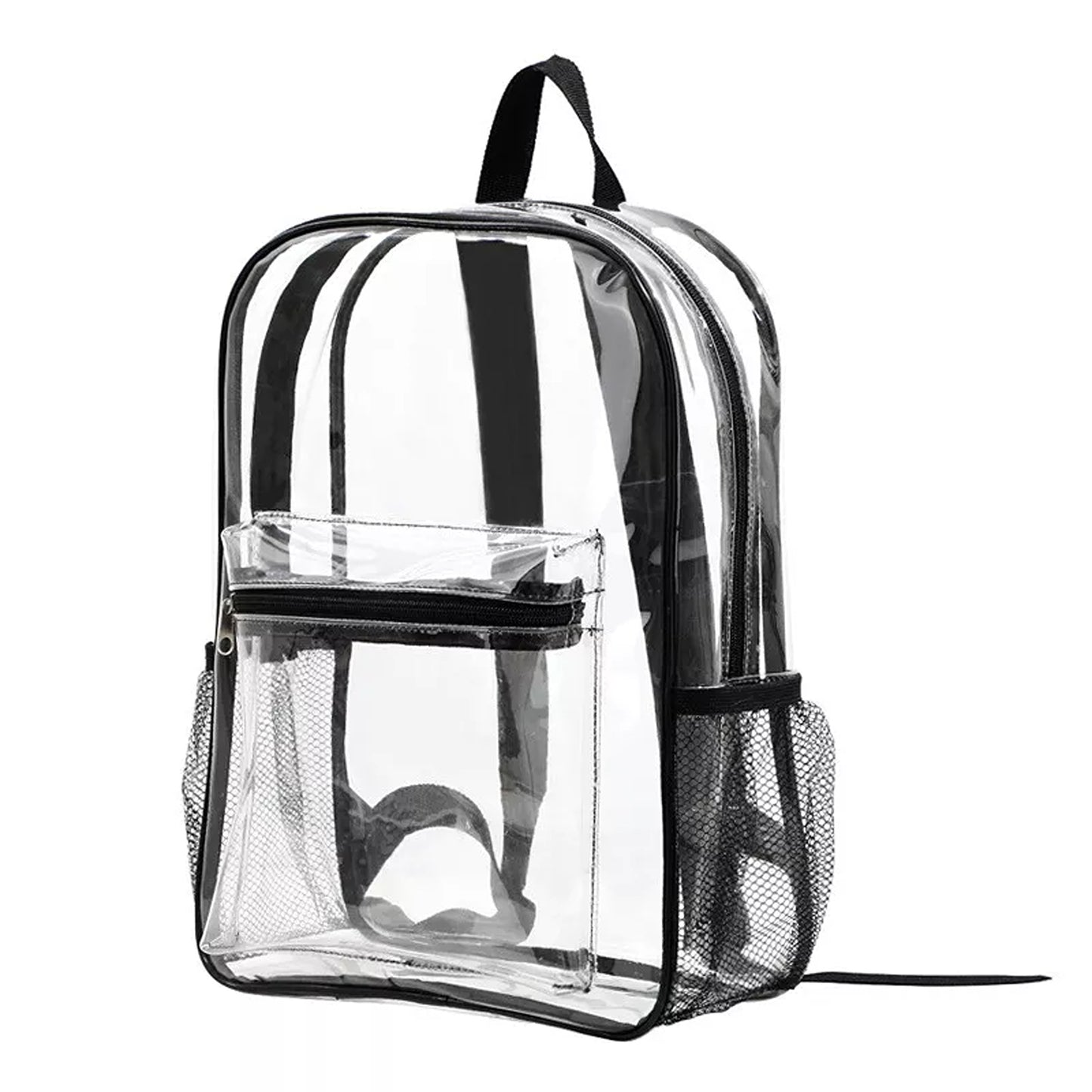 Transparent Clear Backpack PVC School and Travel Bag with Shoulder Straps