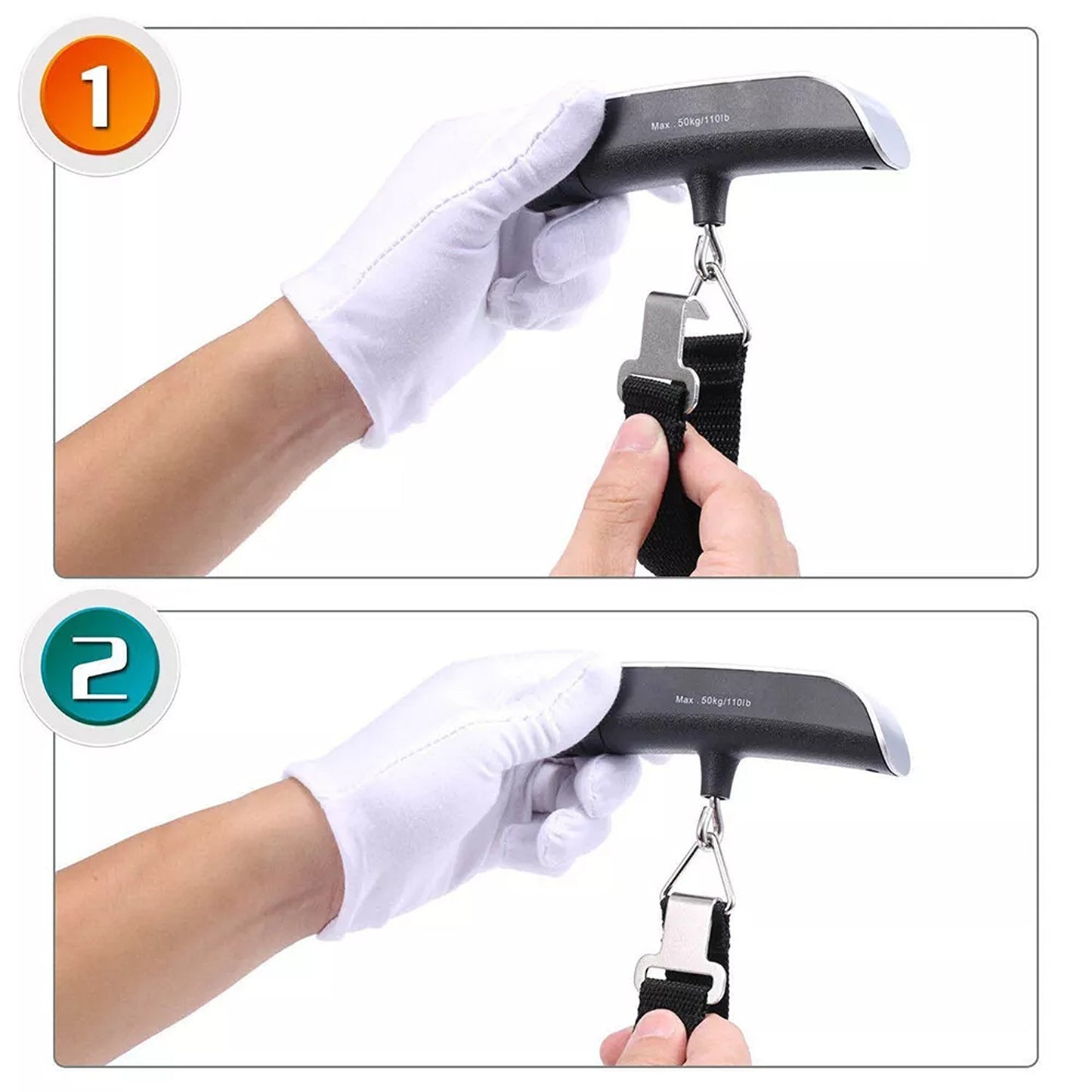 Portable LCD Digital Hanging Luggage Scale Travel Weight