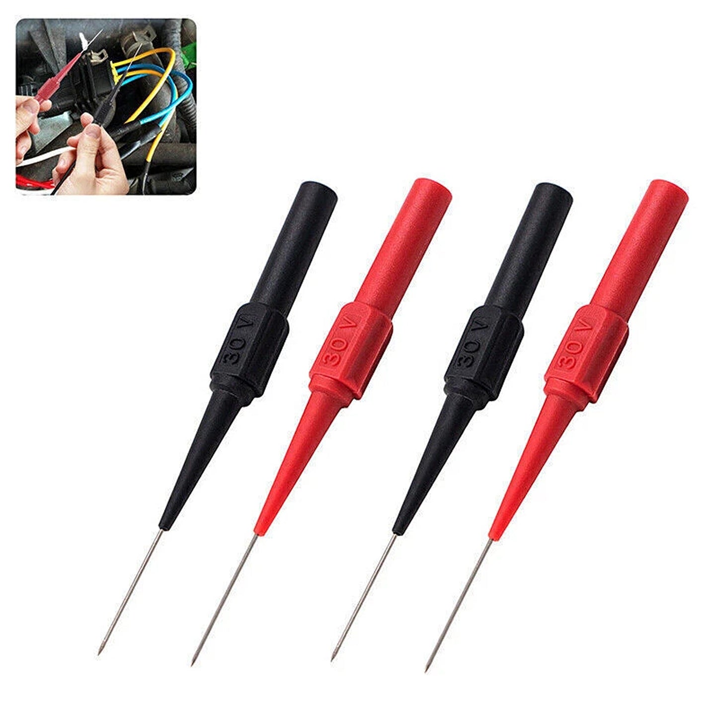 Multimeter Back Probe Test Leads Sharp Needle Micro Pin Kit