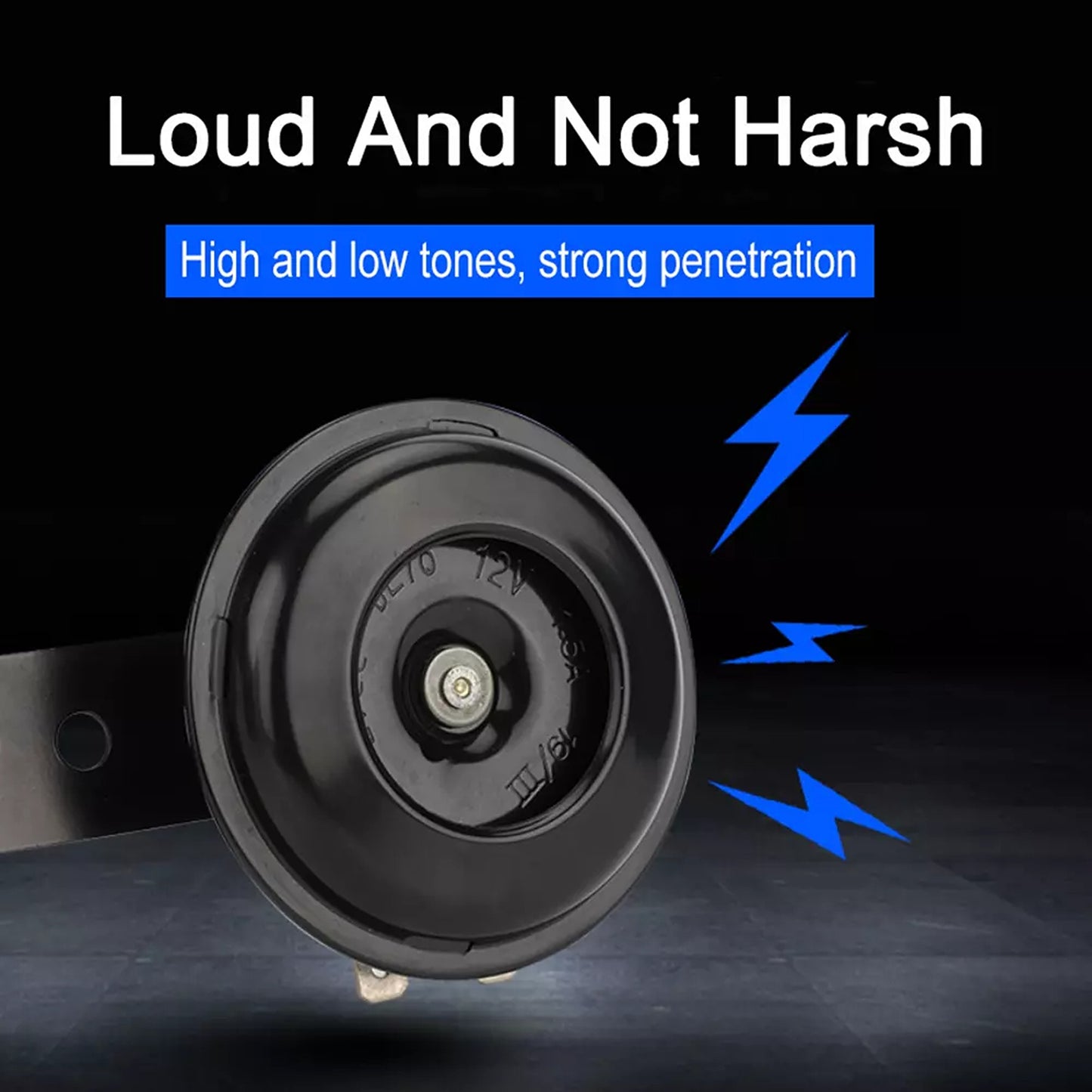 Universal 12V Waterproof Horn Loud 105dB for Motorcycle and Car