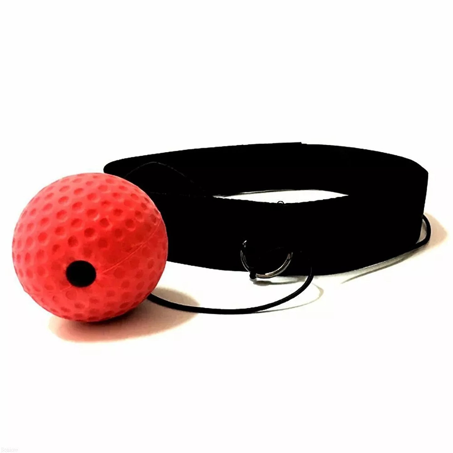 Reflex Reaction Ball Boxing Headband Speed Punch Training Red