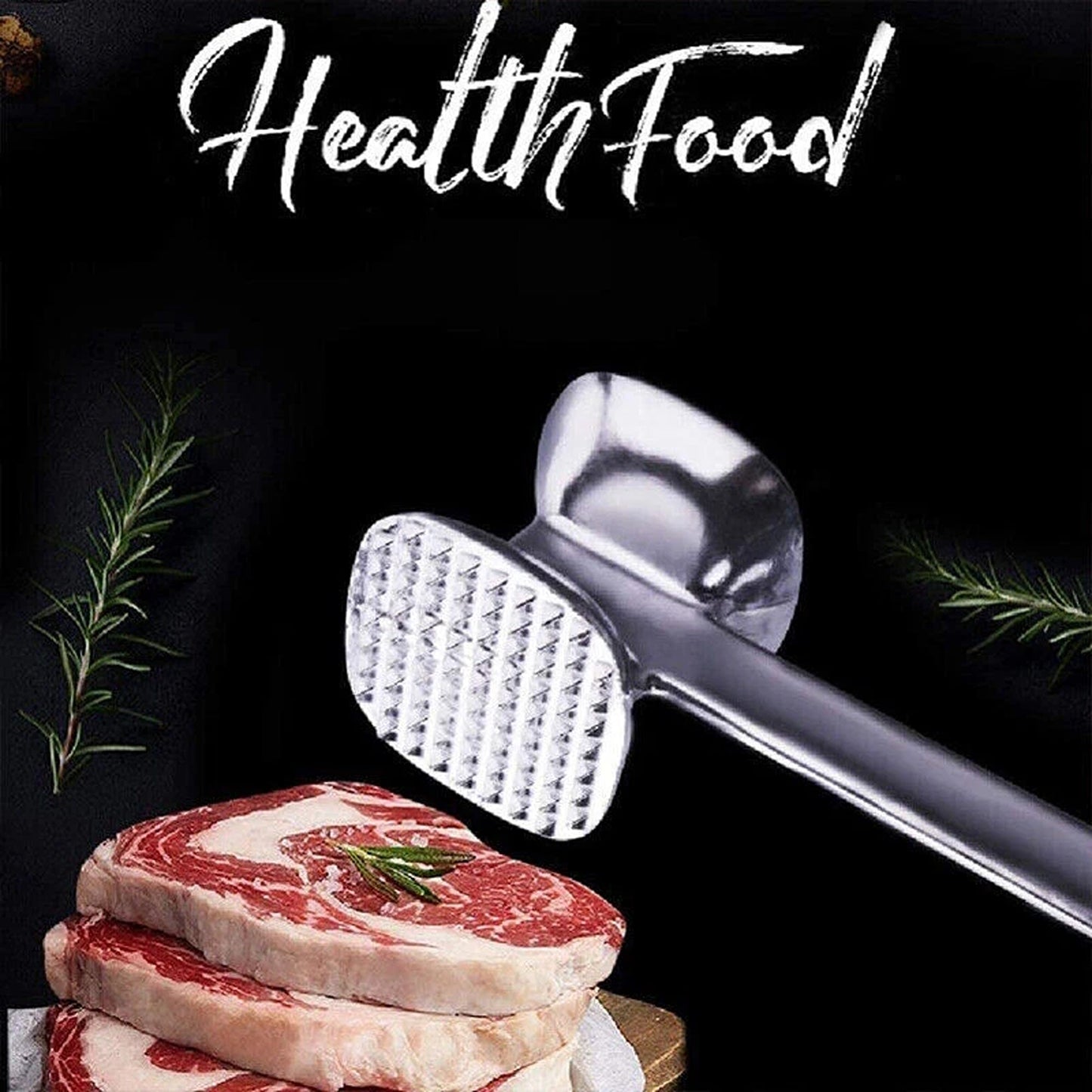 Aluminum Meat Tenderizer Hammer for Steak Chicken and Beef