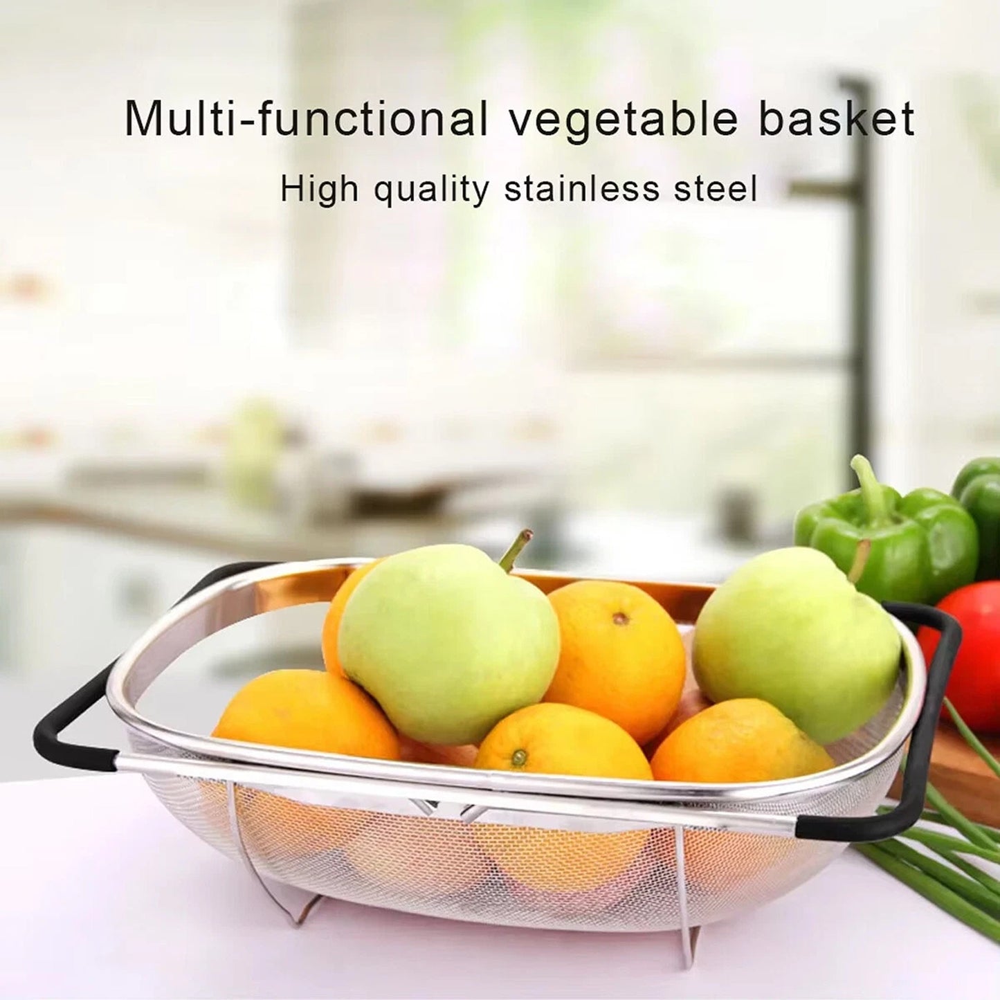 Kitchen Sink Drain Basket and Dish Rack Organizer