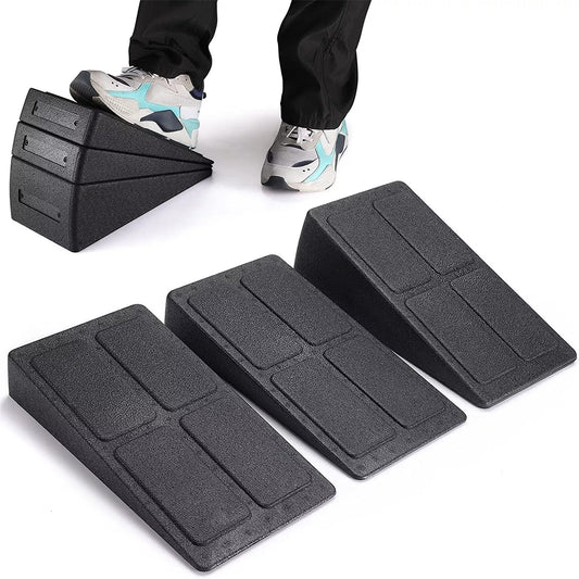 3pcs Slant Yoga Blocks for Squat Training and Flexibility Exercises