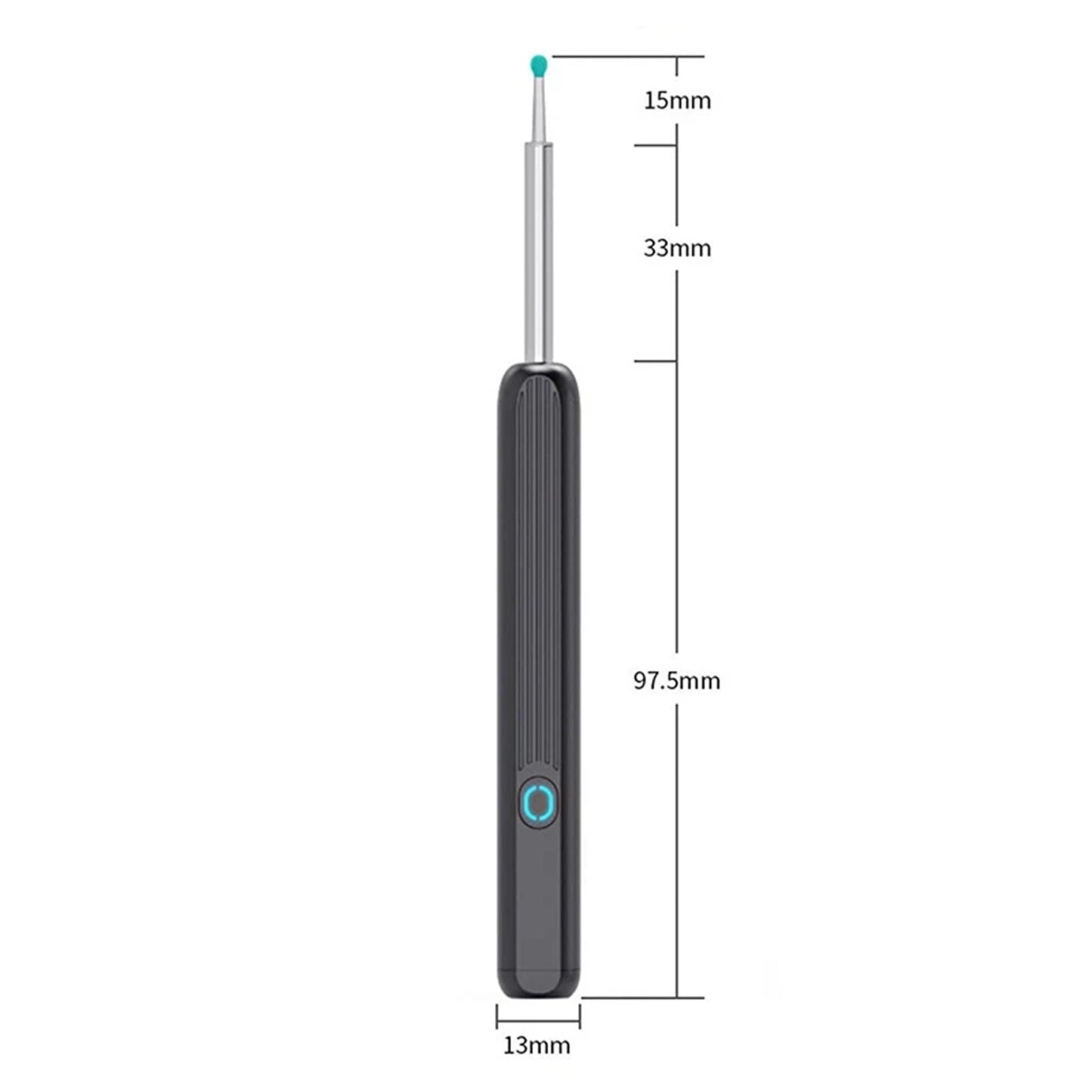 White HD Wireless Ear Cleaning Camera with Otoscope