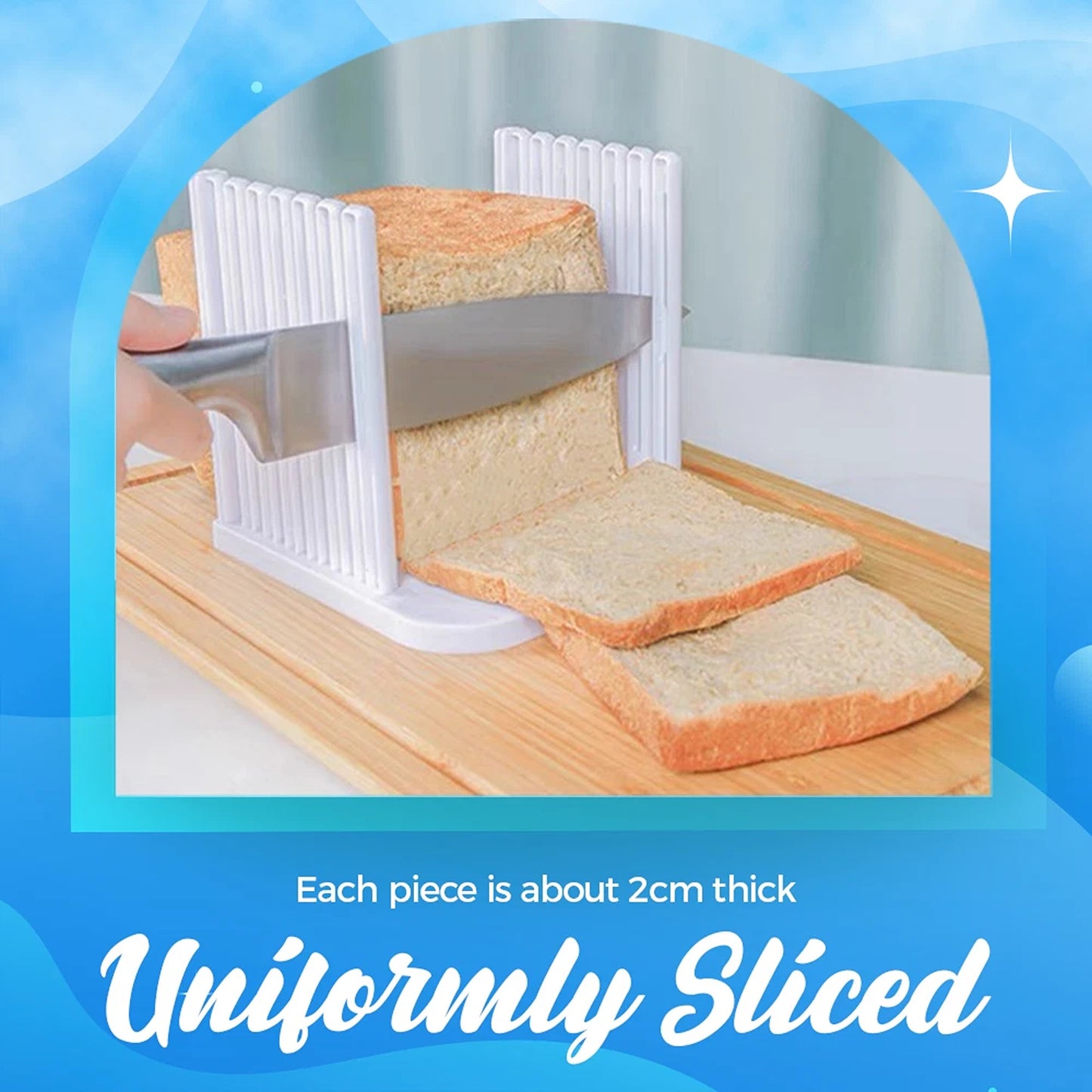 Bread Slicer Cutter Guide Tool For Loaf Toast Kitchen Use