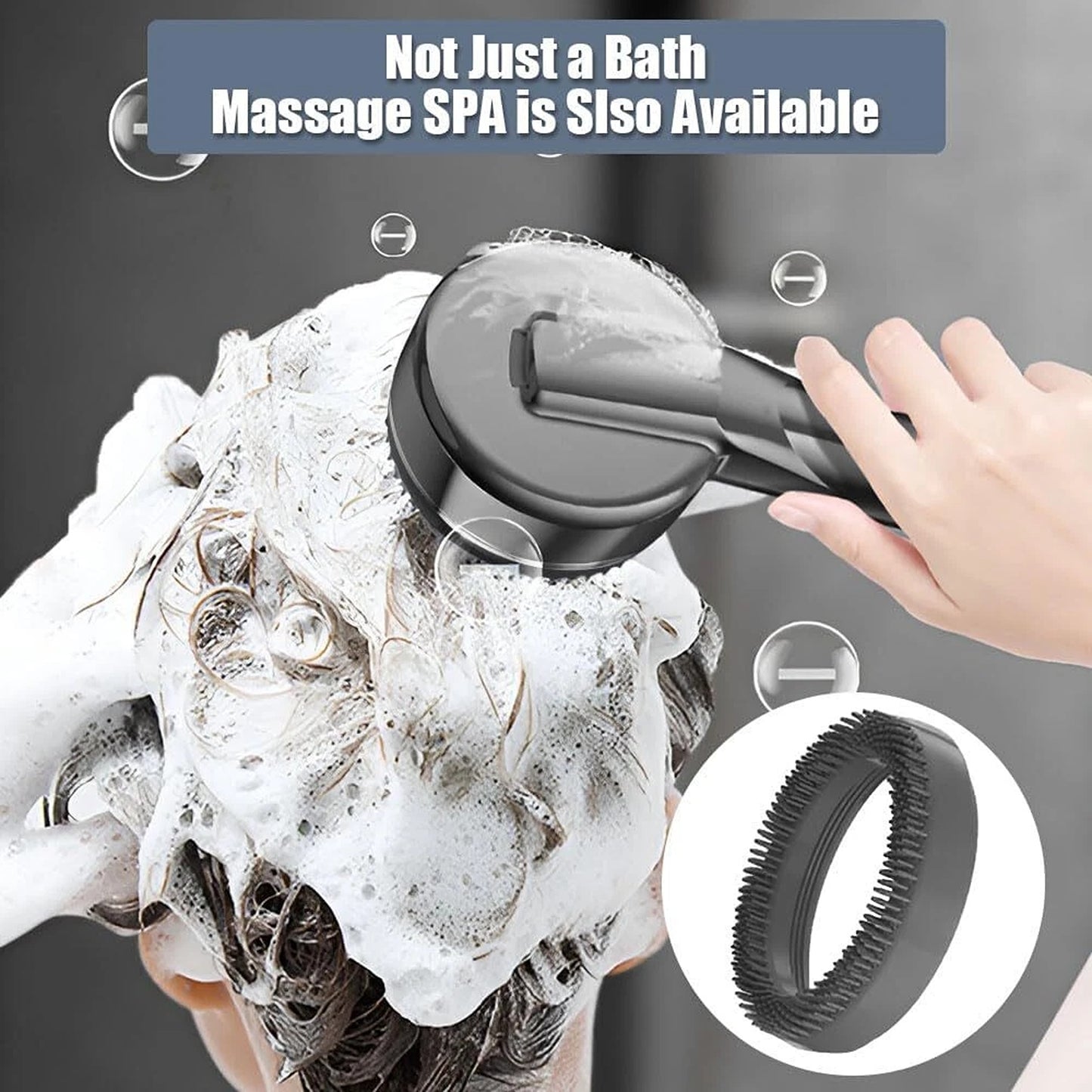 High Pressure Shower Head with Massage Function and Water Filter