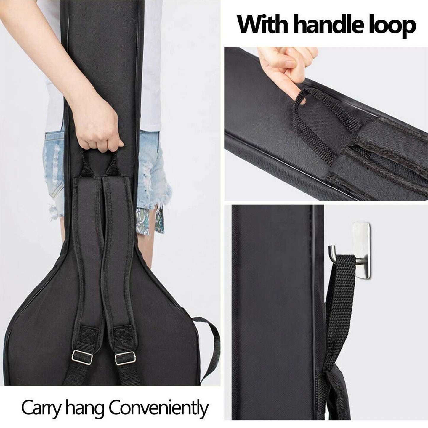 Guitar Bag Padded Gig Bag Double Strap Backpack