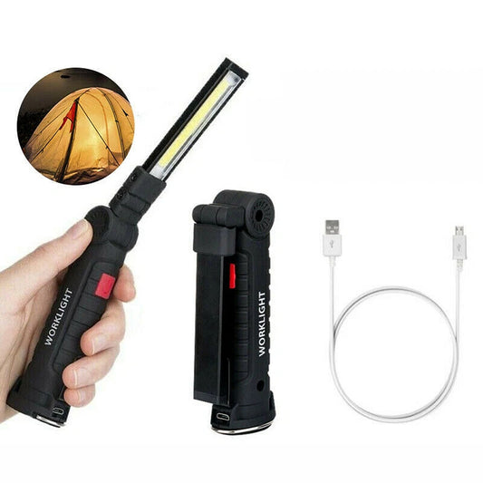 Rechargeable COB LED Hand Torch with Magnetic Base