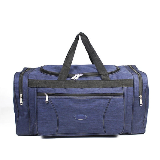Navy Waterproof Oxford Travel Bag Large Capacity Sports Duffle Bag