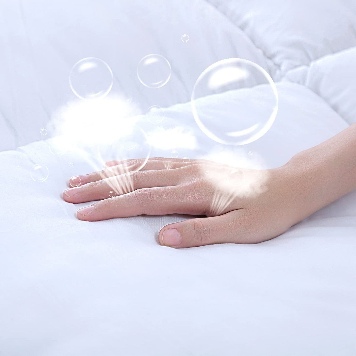Bamboo Pillowtop Mattress Topper 100GSM Bed Protector Queen King