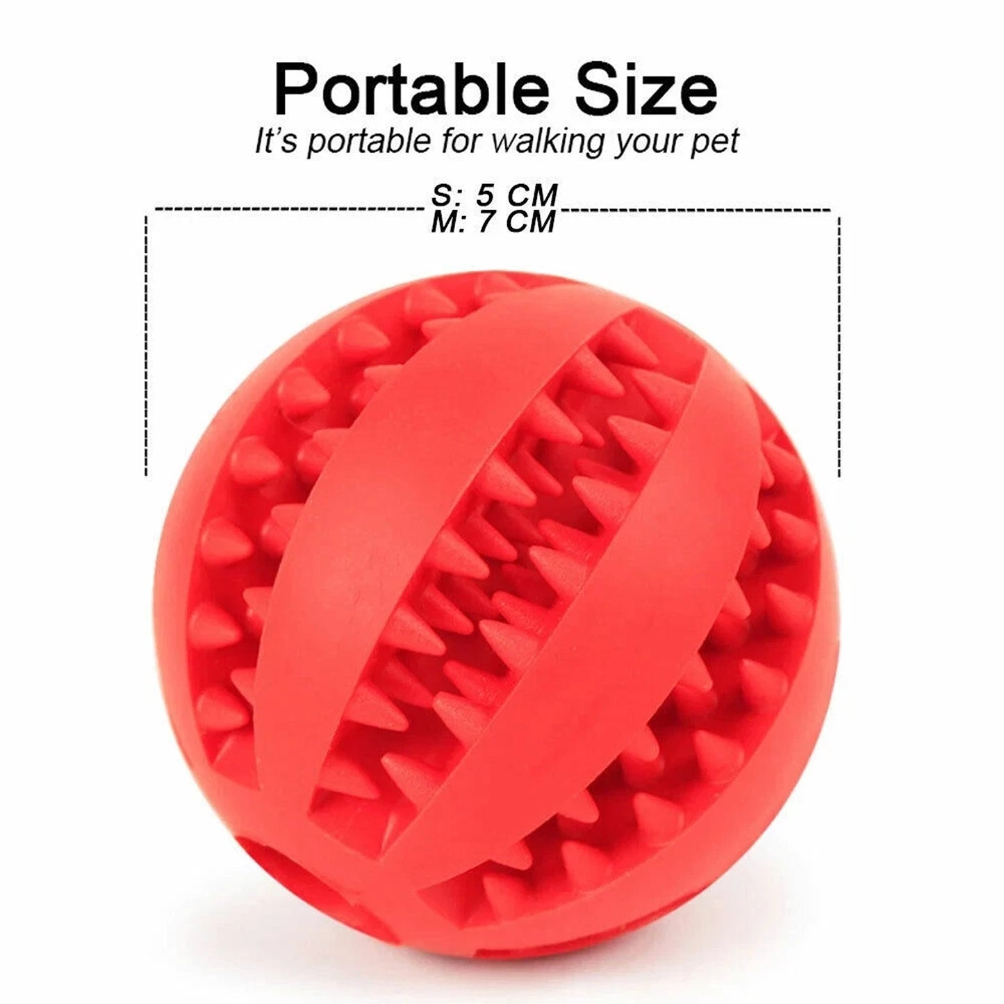 Red Dog Training Play Toy with Treat Holder