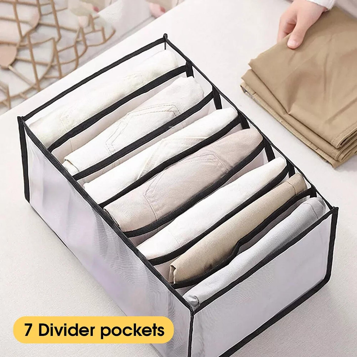 Clothes Organizer Wardrobe Storage Box Drawer Divider Mesh in Multiple Sizes