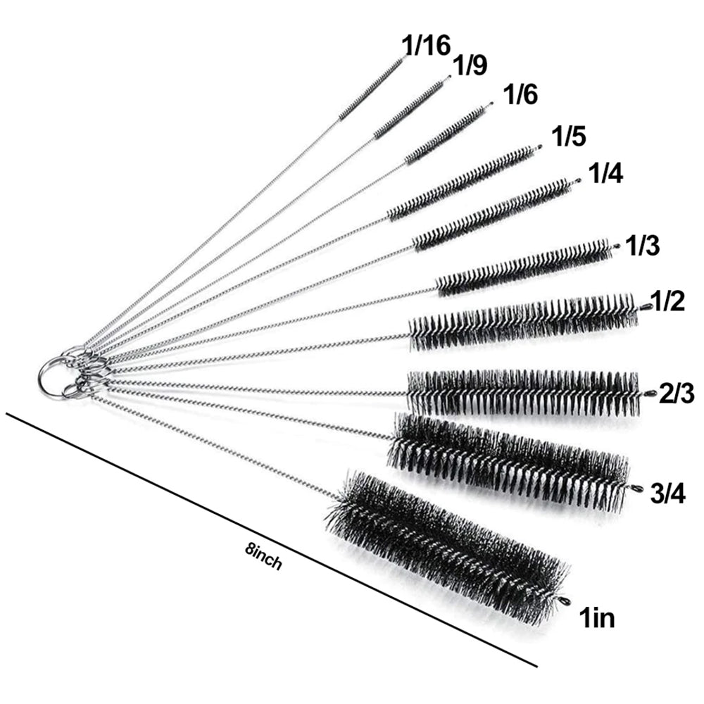 2 Set Nylon Straw Brush Cleaner