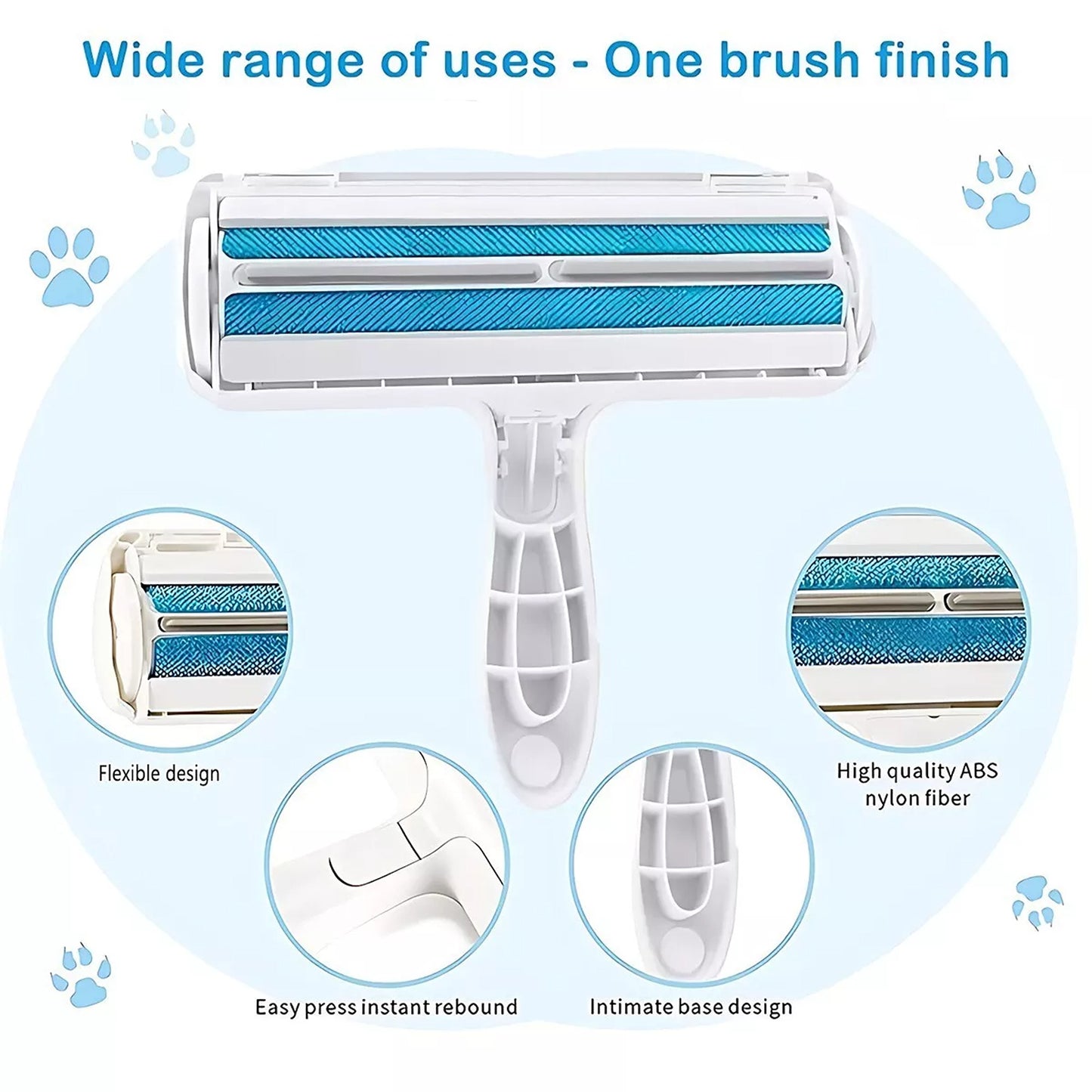 Pet Hair Remover Brush for Dog and Cat Fur Self Cleaning