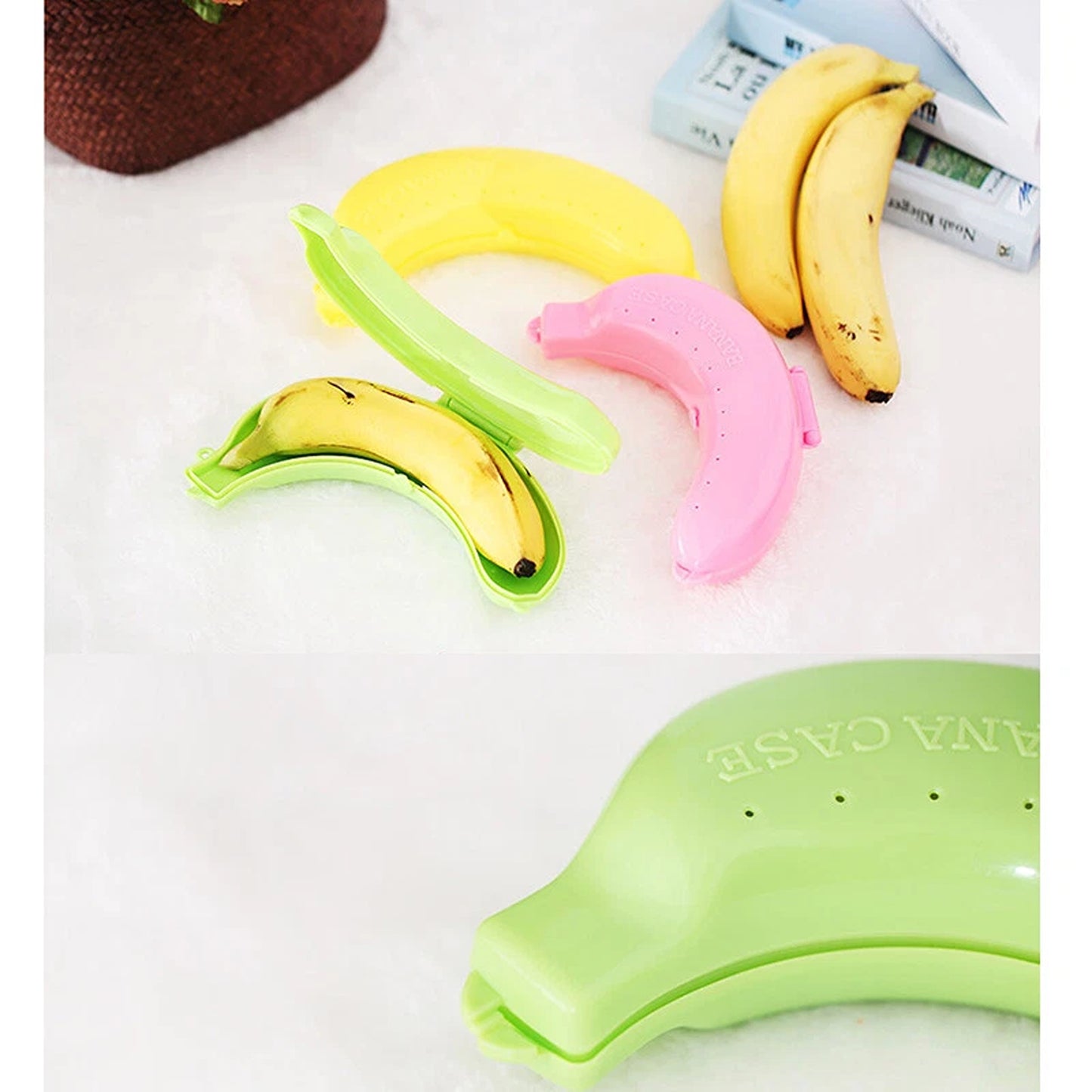 2 Piece Fruit Storage Case for Bananas