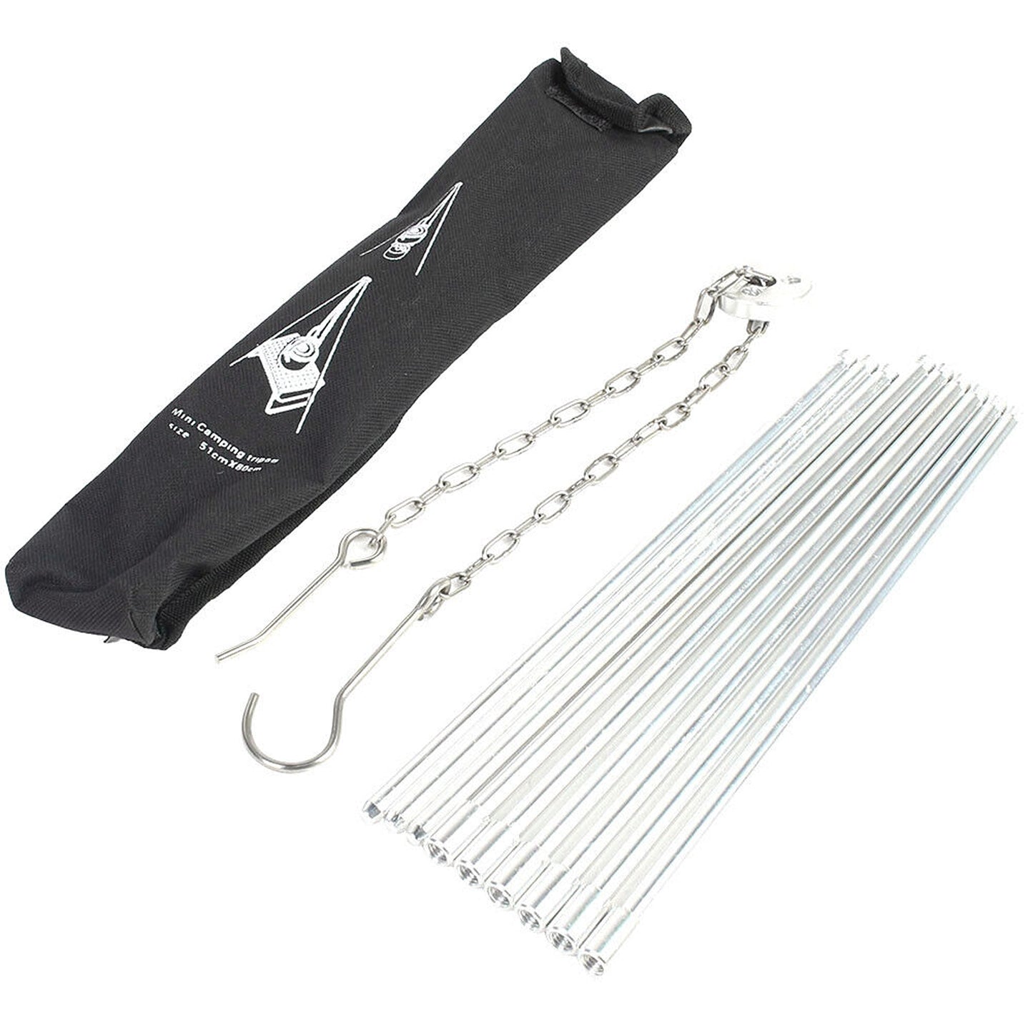 Cast Iron Campfire Cooking Tripod Outdoor Camping Pot Grill