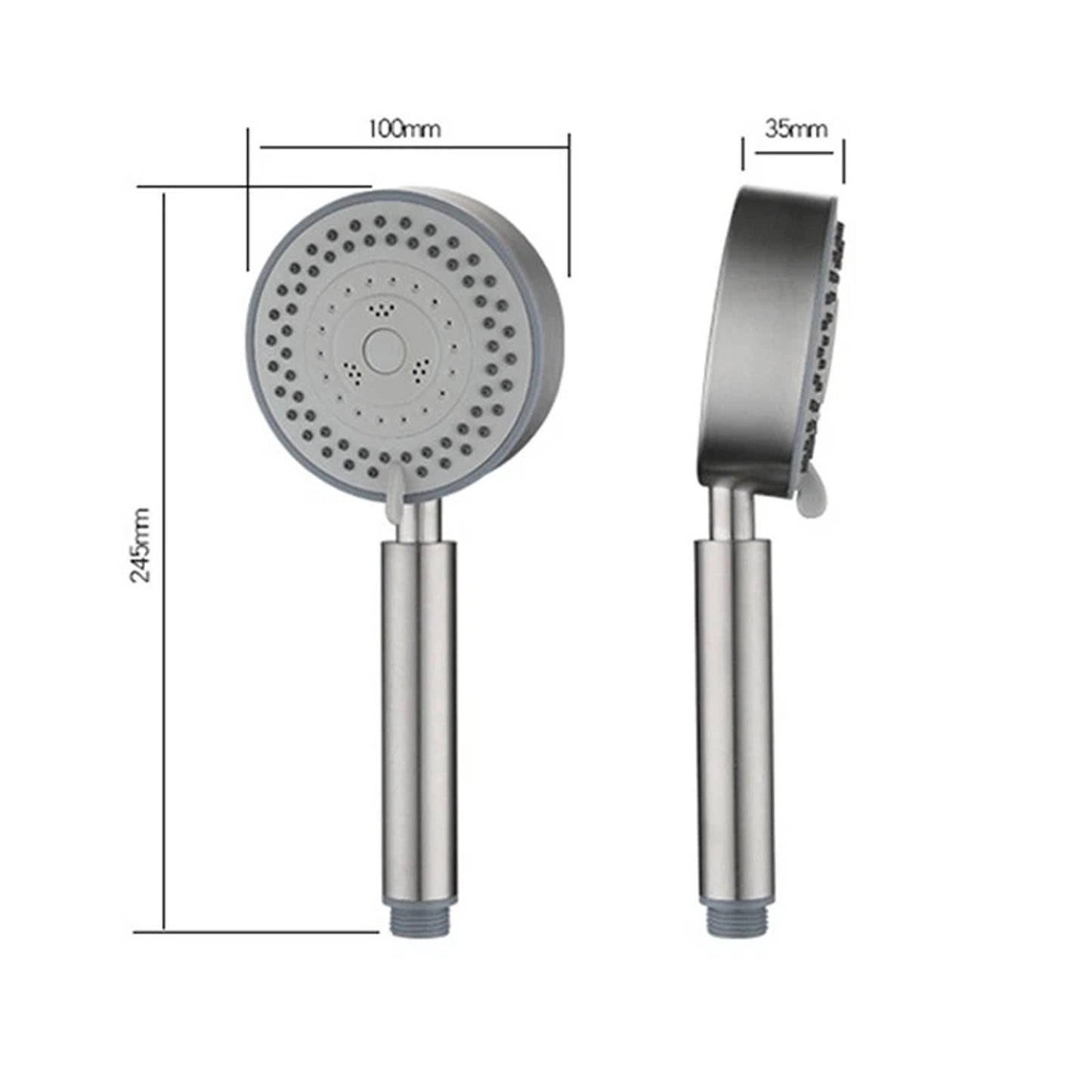 High Pressure Shower Head with 5 Spray Modes and 1.5m Hose