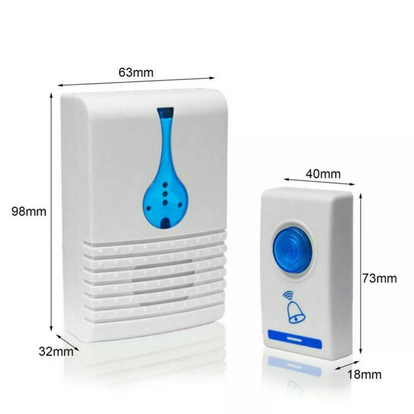 Wireless Digital Doorbell with 36 Chimes and 100M Range