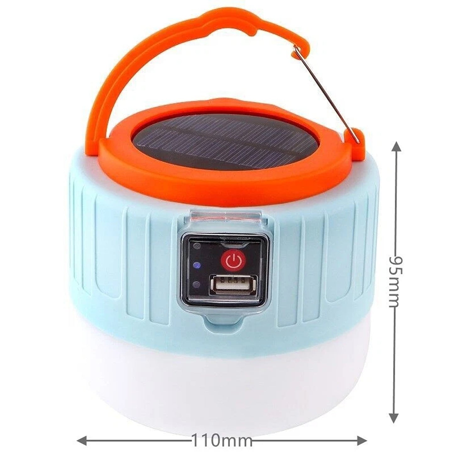 USB Rechargeable Solar LED Lantern for Camping and Outdoor