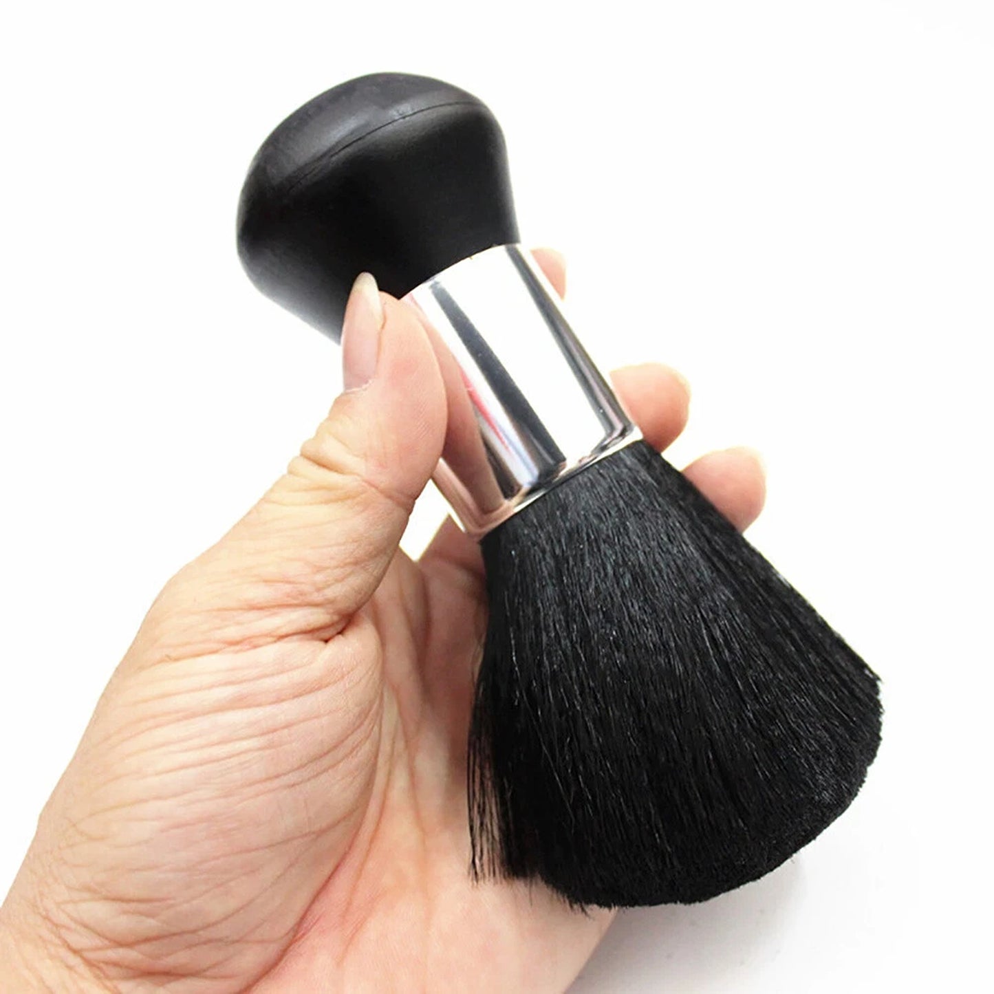 Barber Neck Duster Brush Hair Cutting Cleaning Brush Black