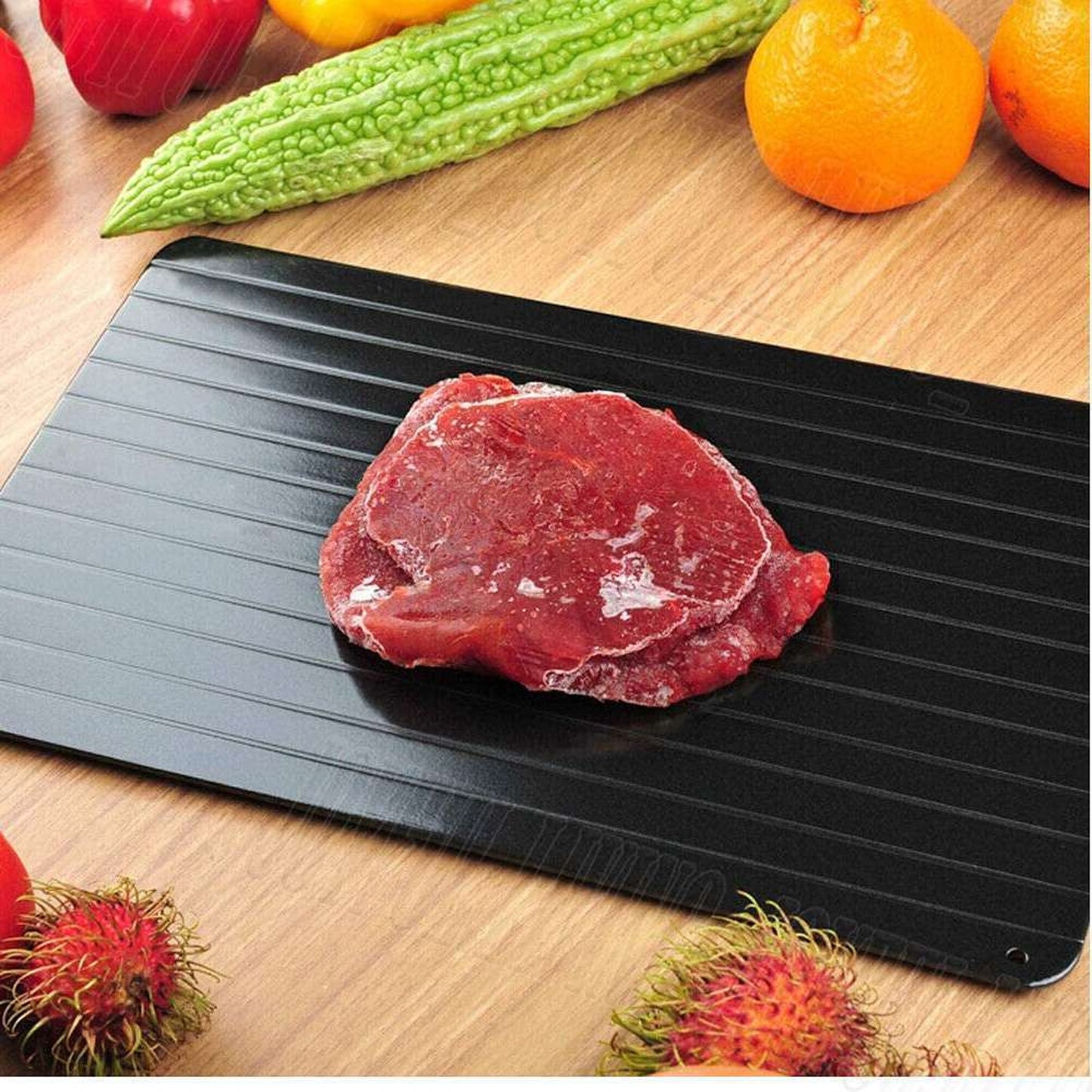 Kitchen Defrosting Tray Metal Plate Frozen Meat Food