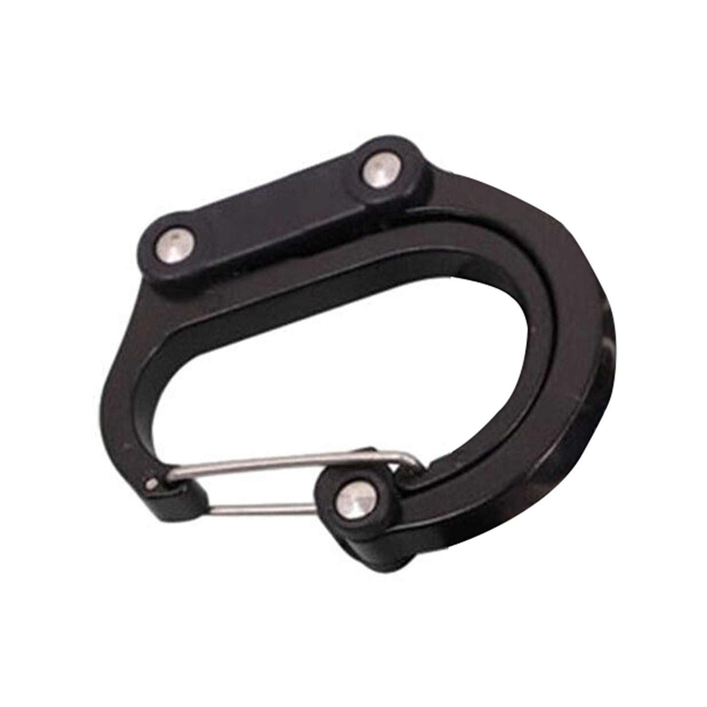 Rotating Carabiner Clip Hook Buckle Fastener For Travel Luggage Bags - Black