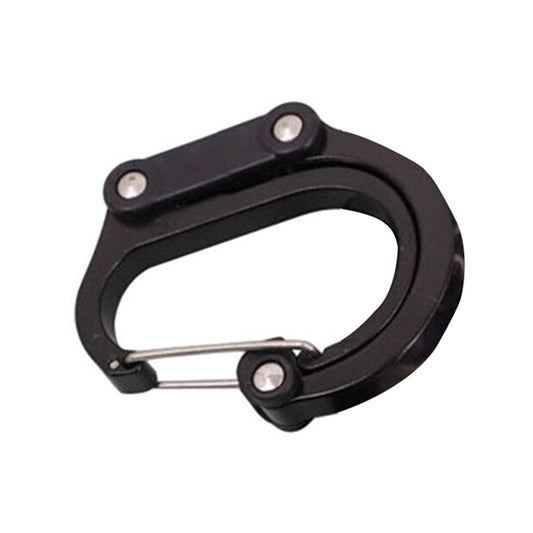 Rotating Carabiner Clip Hook Buckle Fastener For Travel Luggage Bags - Black