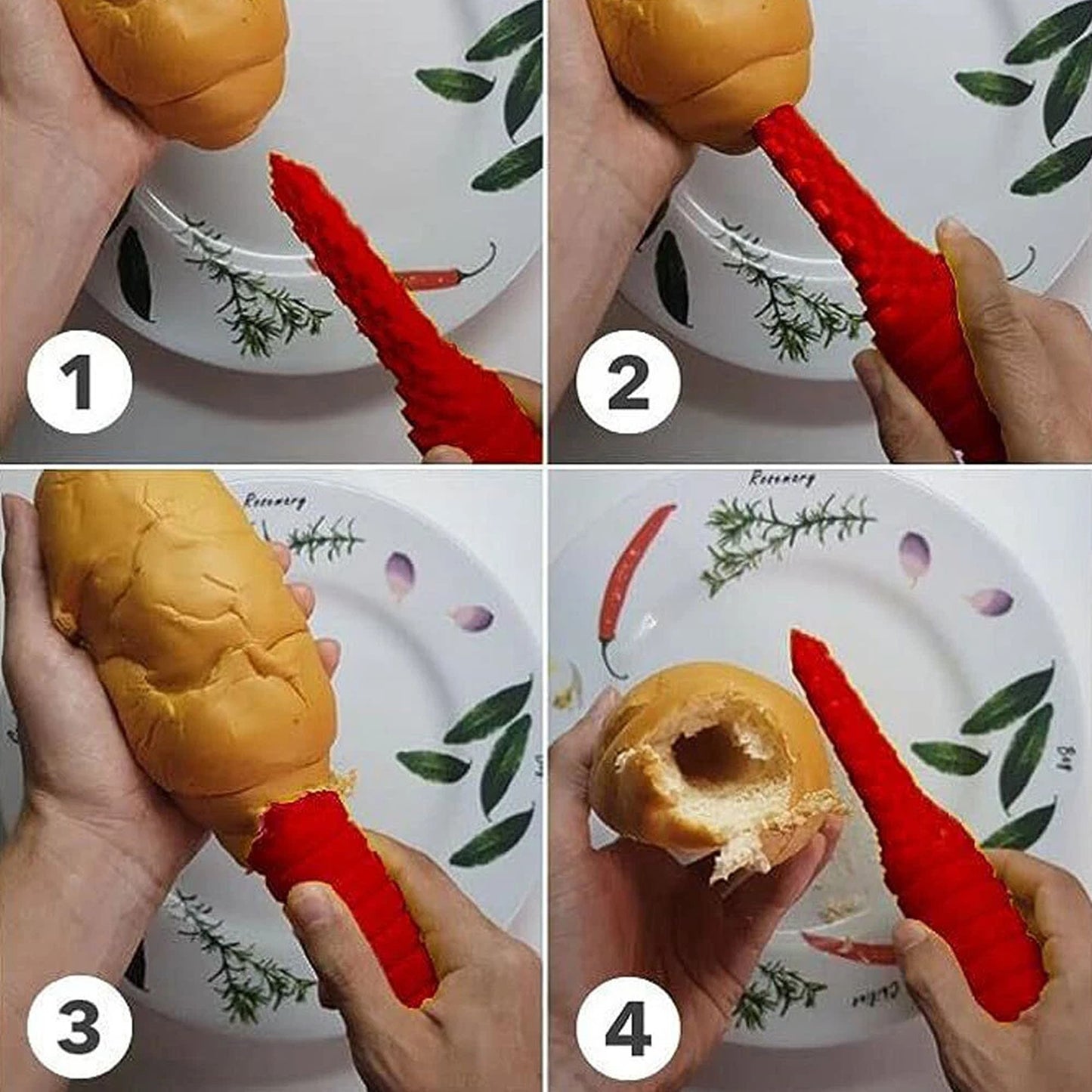 BBQ Hot Dog Bun Driller Leakproof Hotdog Tool