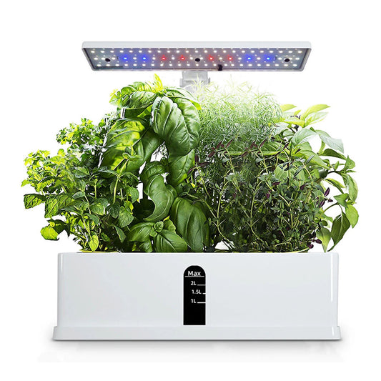 9 Pod Hydroponic Growing System Indoor Herb Garden with LED Light and Timer