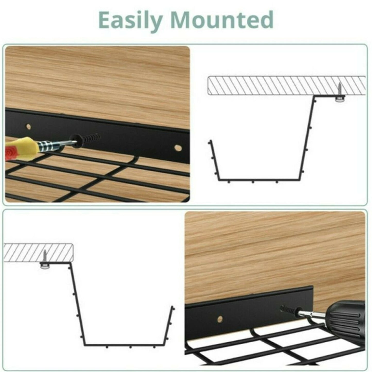 Cable Management Tray for Desk Under Desk Wire Organizer
