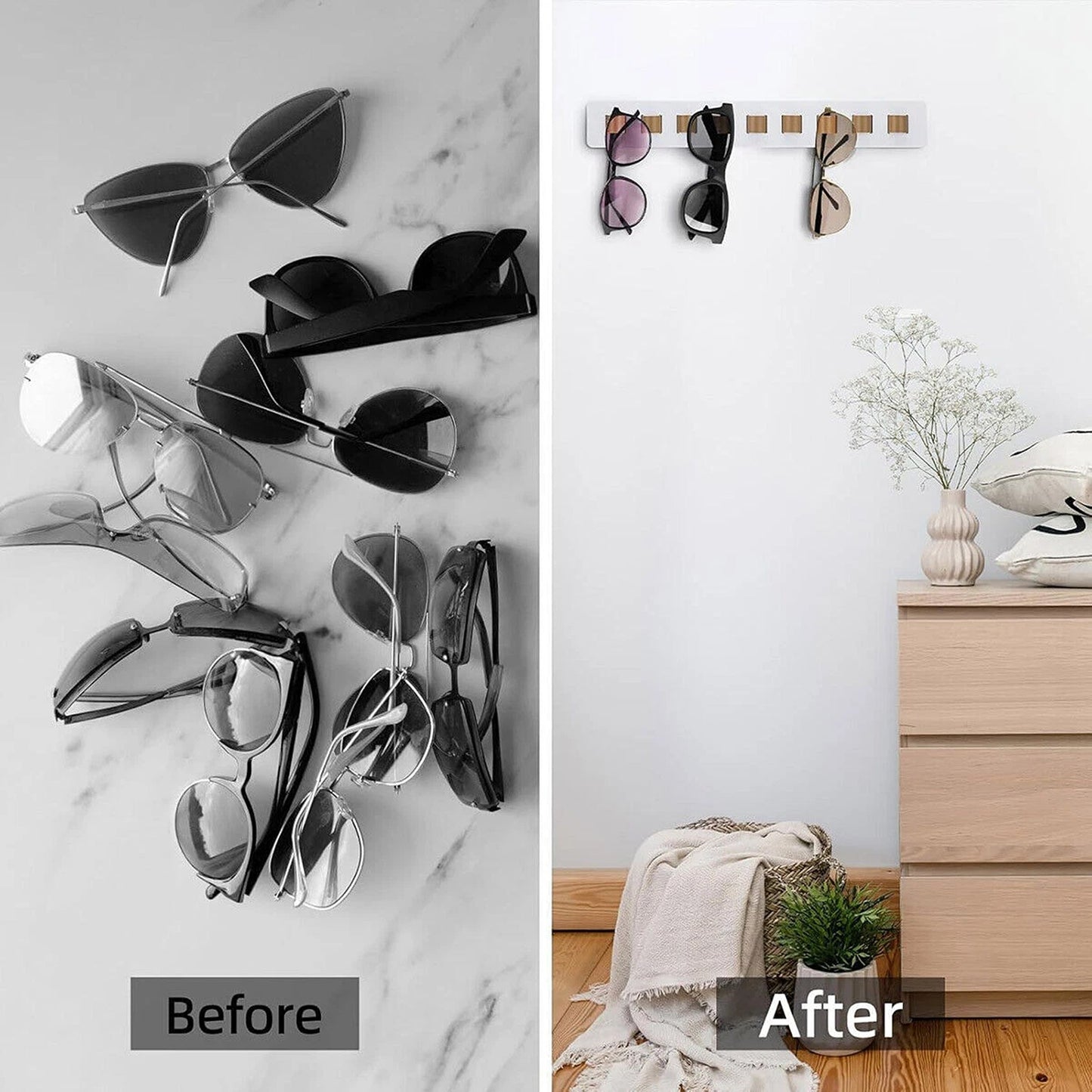 Wall Shelf for Sunglasses and Glasses Storage