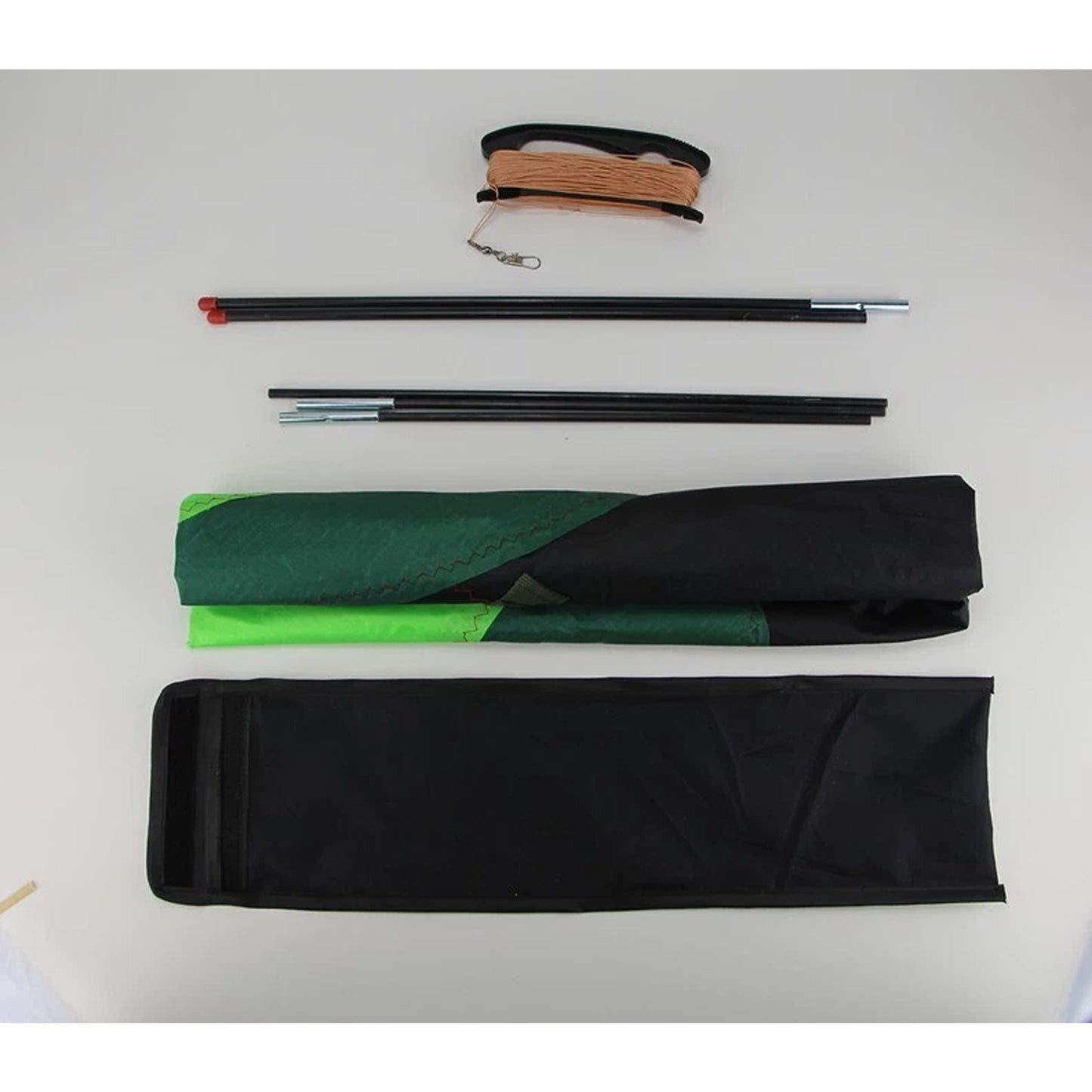 Large Delta Stunt Kite Kit with Wheel Line and Tail for Kids