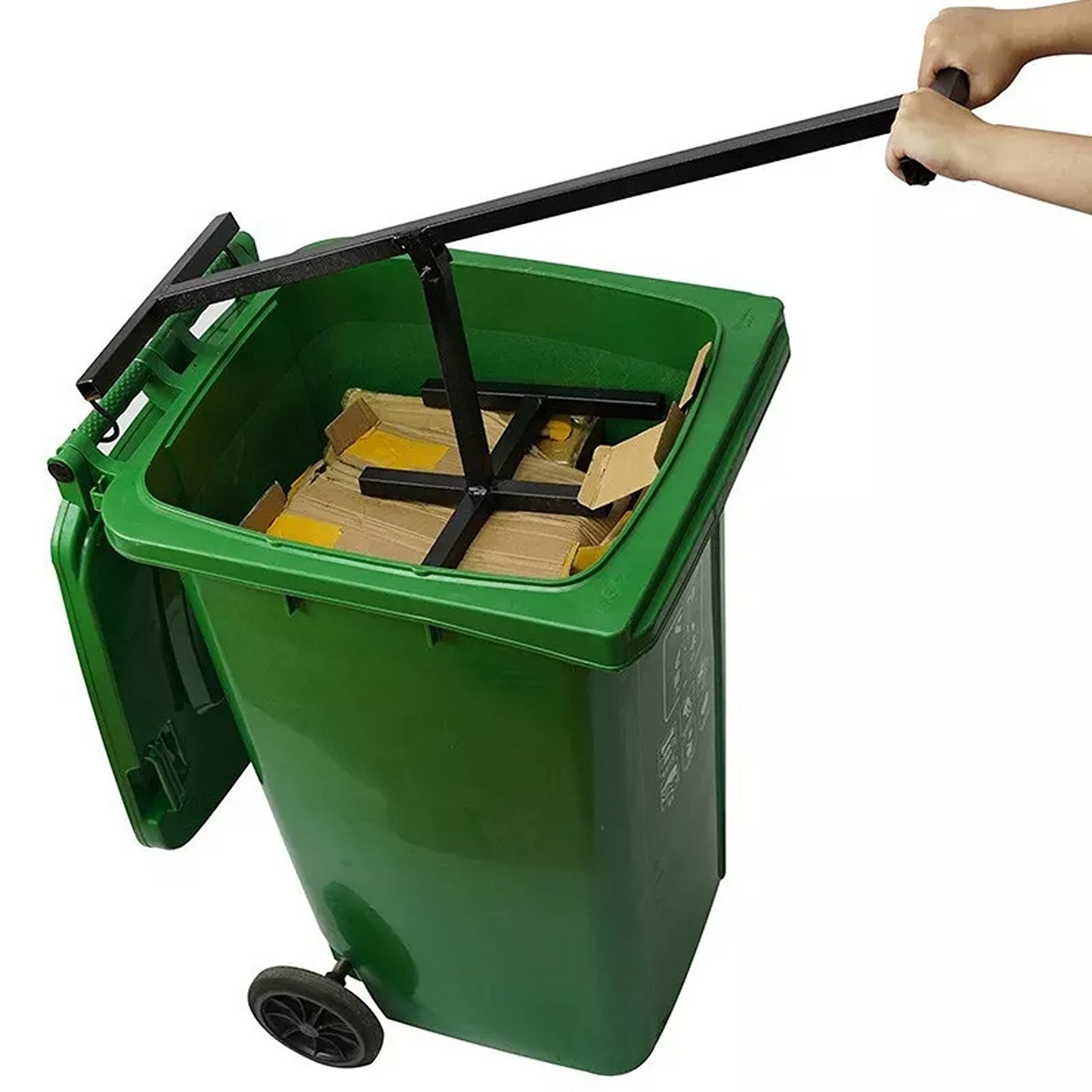 Heavy Duty Steel Wheelie Bin Compactor for Waste and Recycling