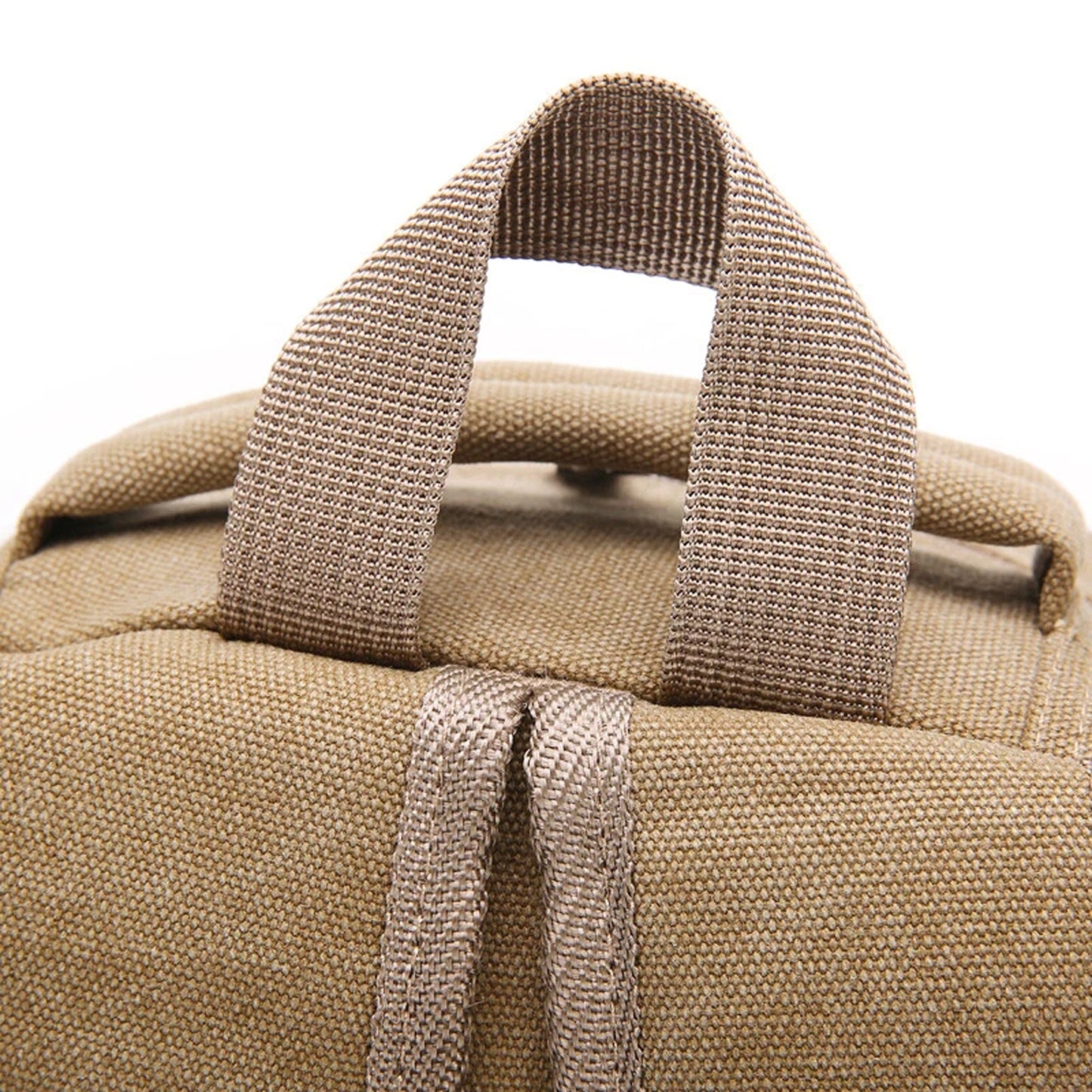 Mens Travel Backpack Vintage Canvas Bag for Laptop and School