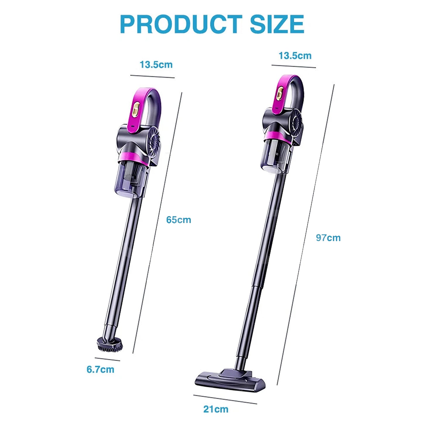 Cordless Handstick Vacuum Cleaner Handheld Upright for Home