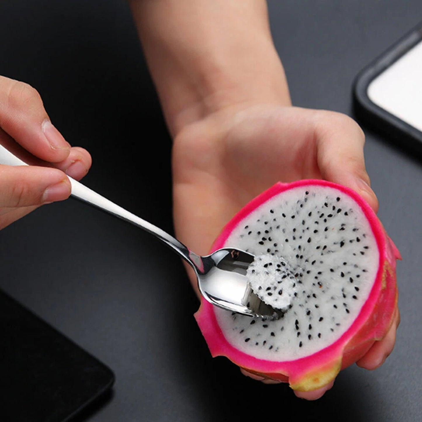 2pcs Stainless Steel Grapefruit Spoons with Serrated Edge
