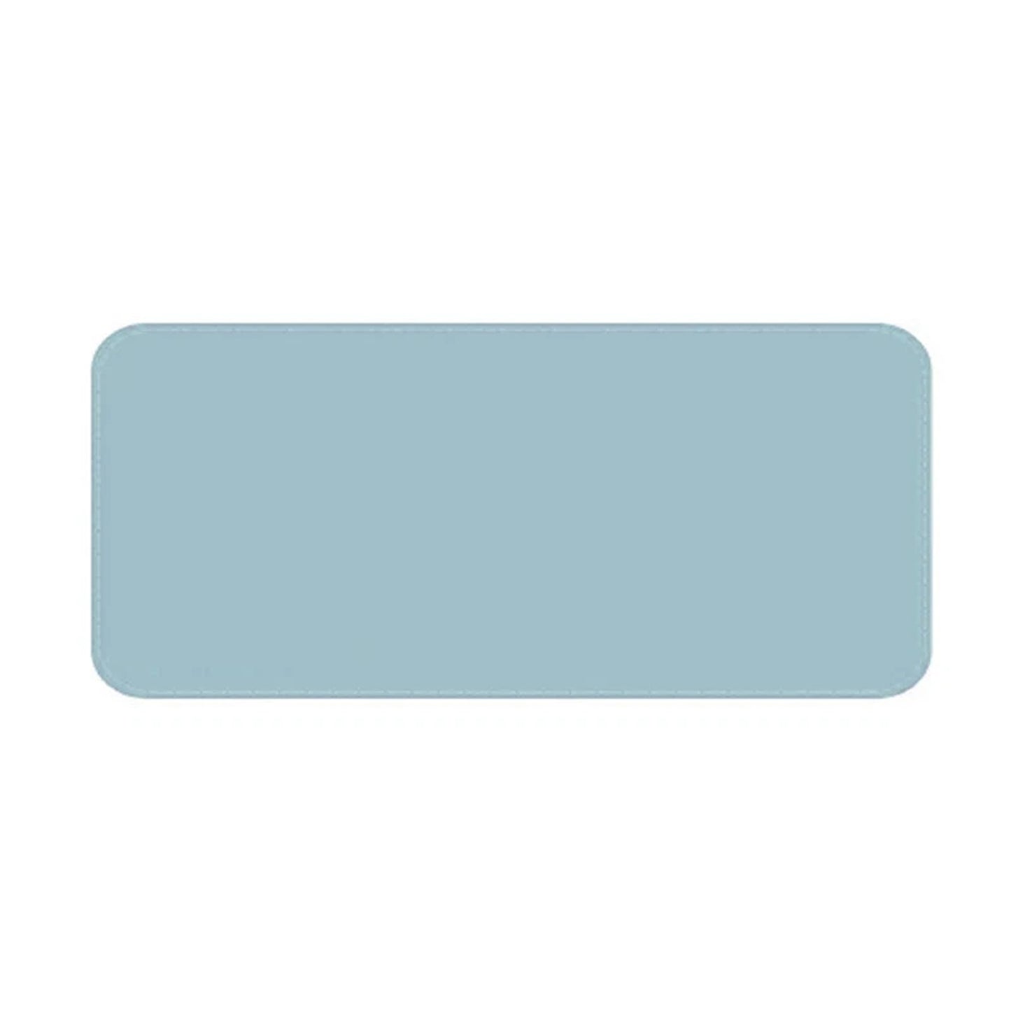Blue PU Leather Extended Mouse Pad for Gaming and Office Use