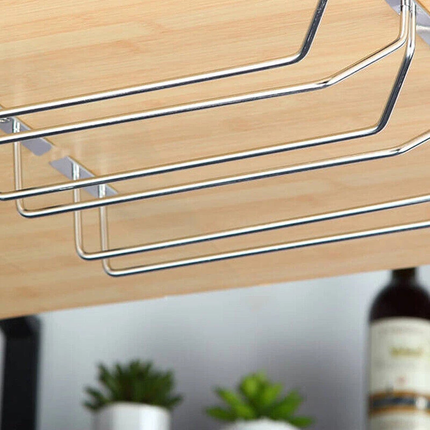 Bar Hanging Wine Glass Cup Holder Steel Wine Rack